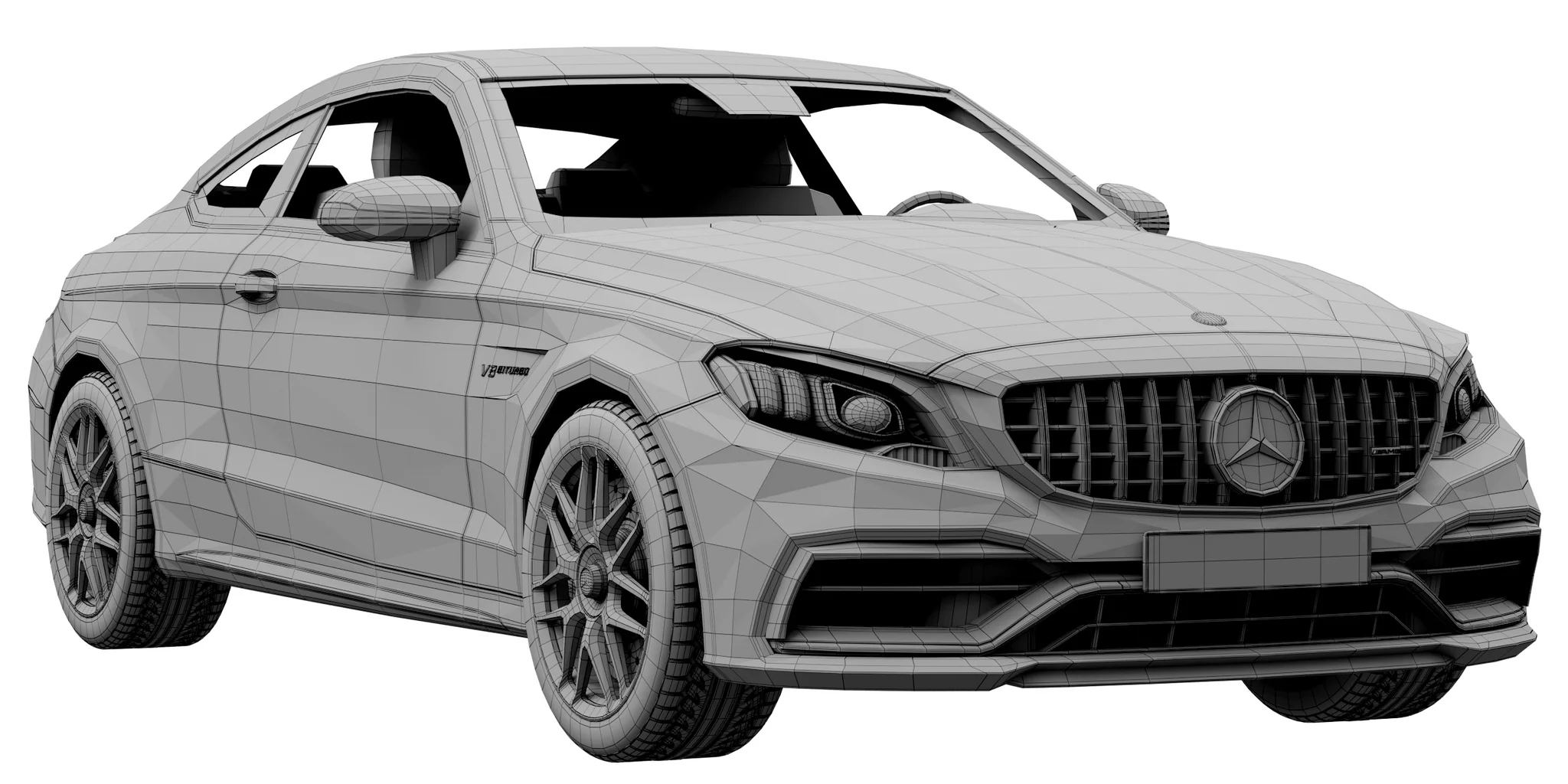 Mercedes Benz C63 Coupe, 3D model preview 18