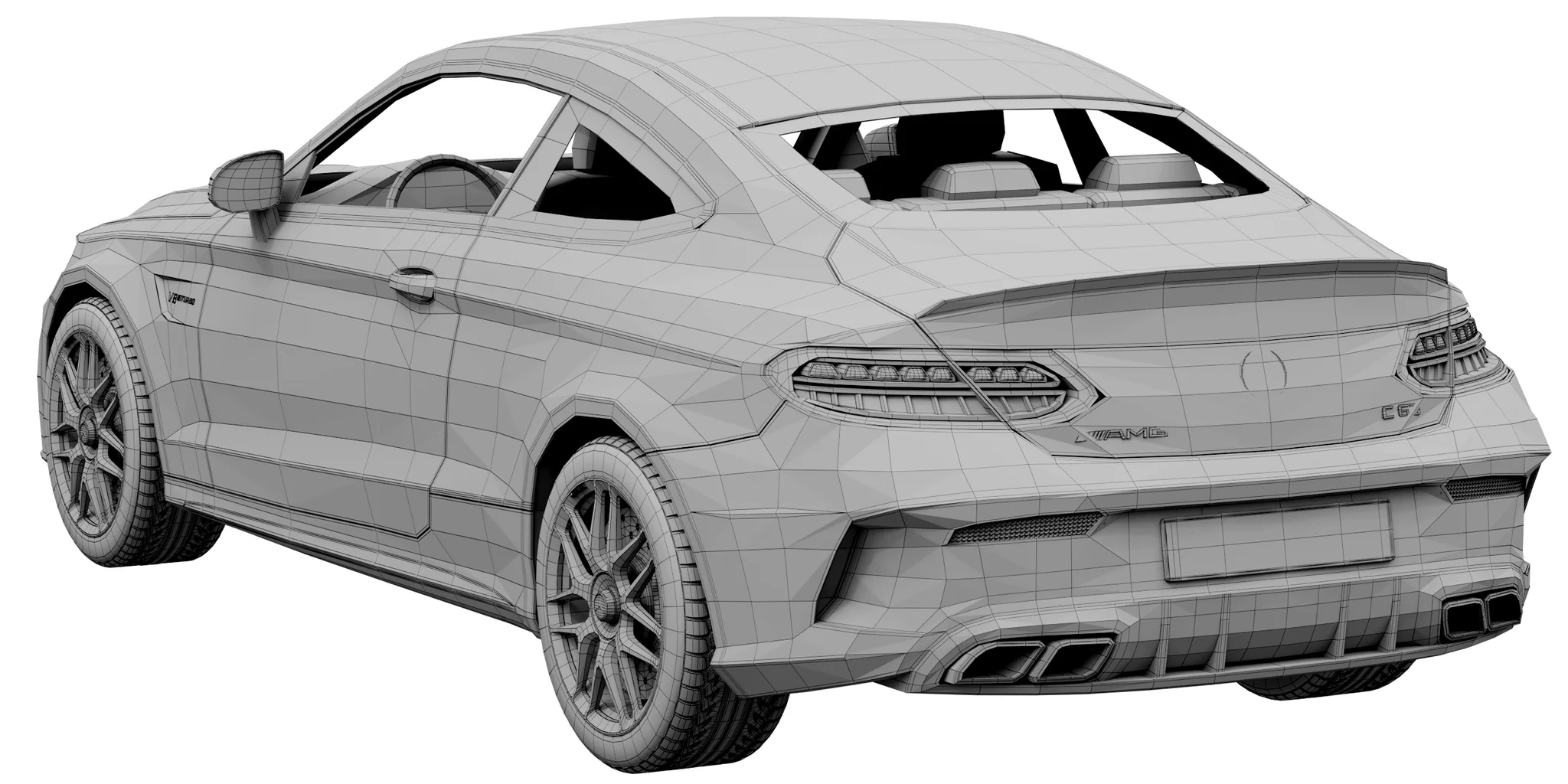 Mercedes Benz C63 Coupe, 3D model preview 25