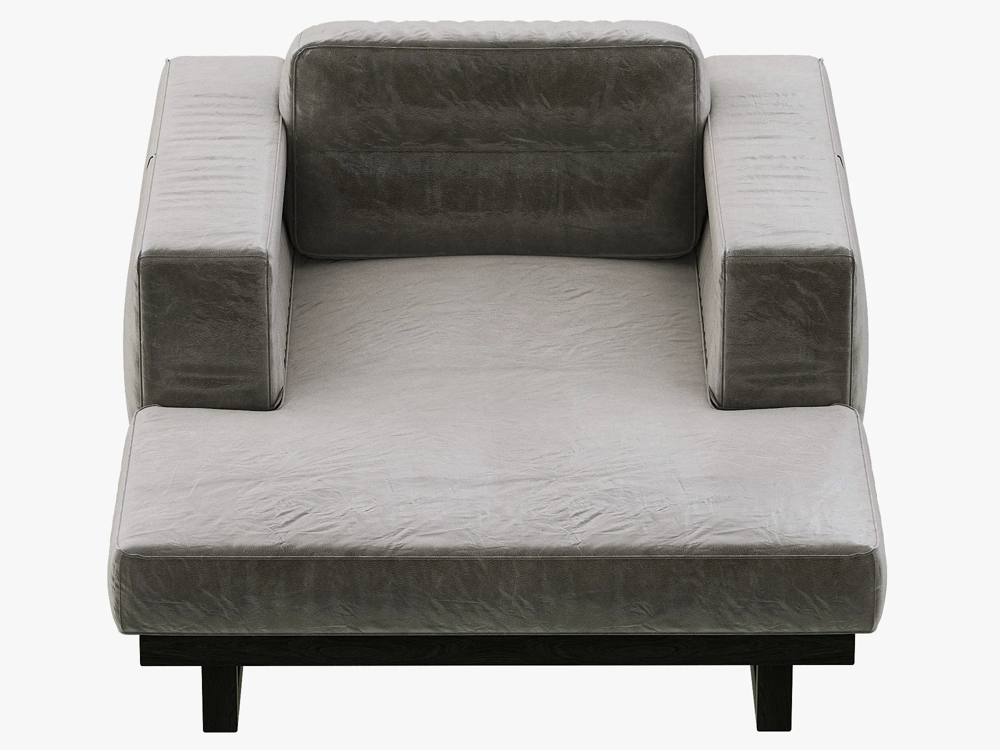 Restoration Hardware Durrell Leather Chaise — 3D model preview 9