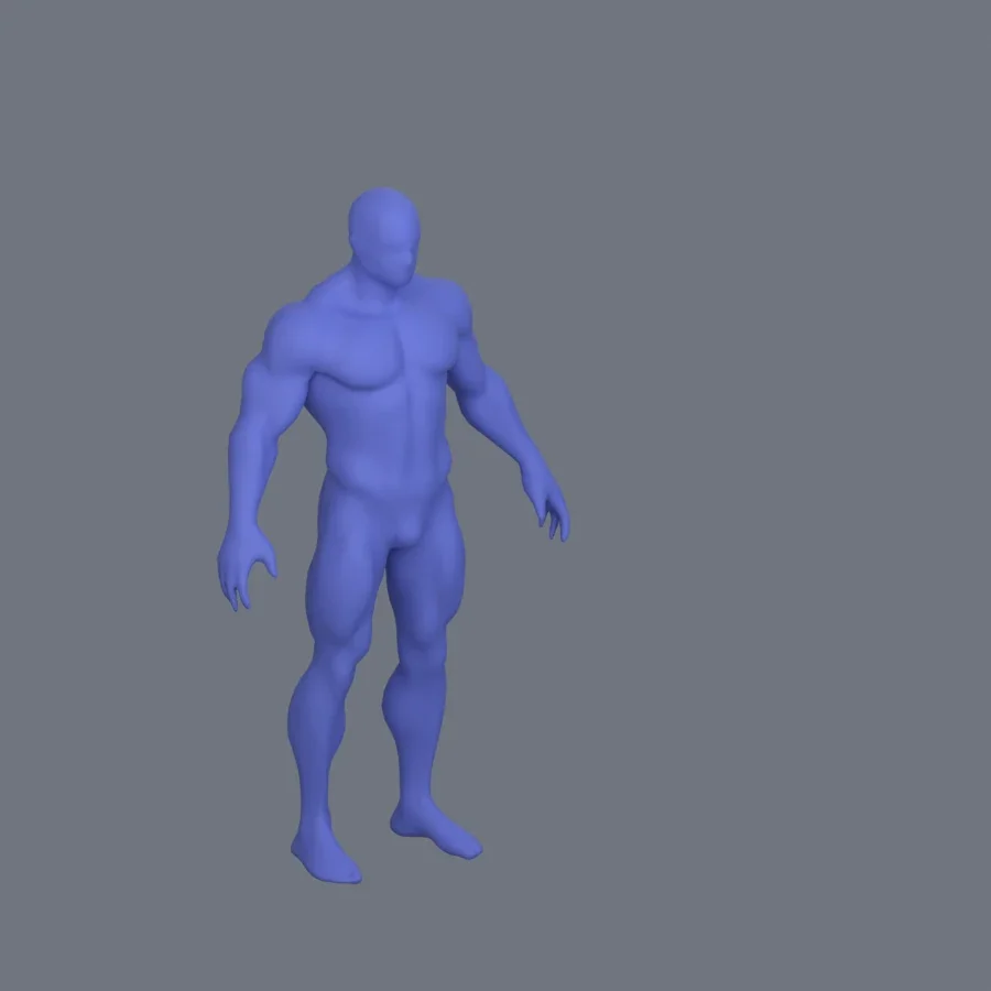 Basemesh Stylized Boy 01, 3D model preview 2