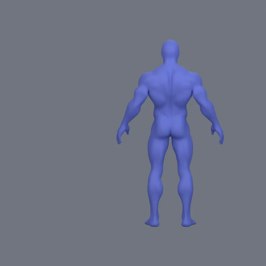 Basemesh Stylized Boy 01, 3D model preview 4