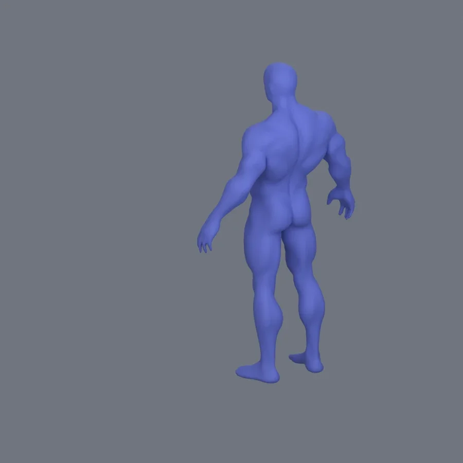 Basemesh Stylized Boy 01, 3D model preview 6
