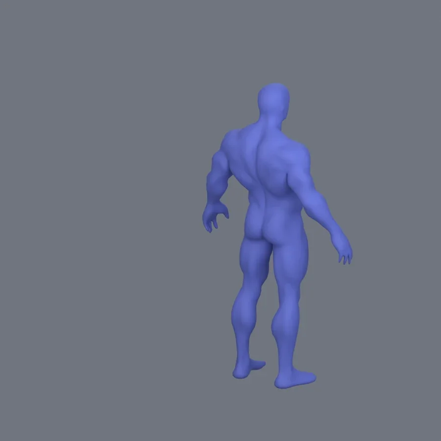Basemesh Stylized Boy 01, 3D model preview 7