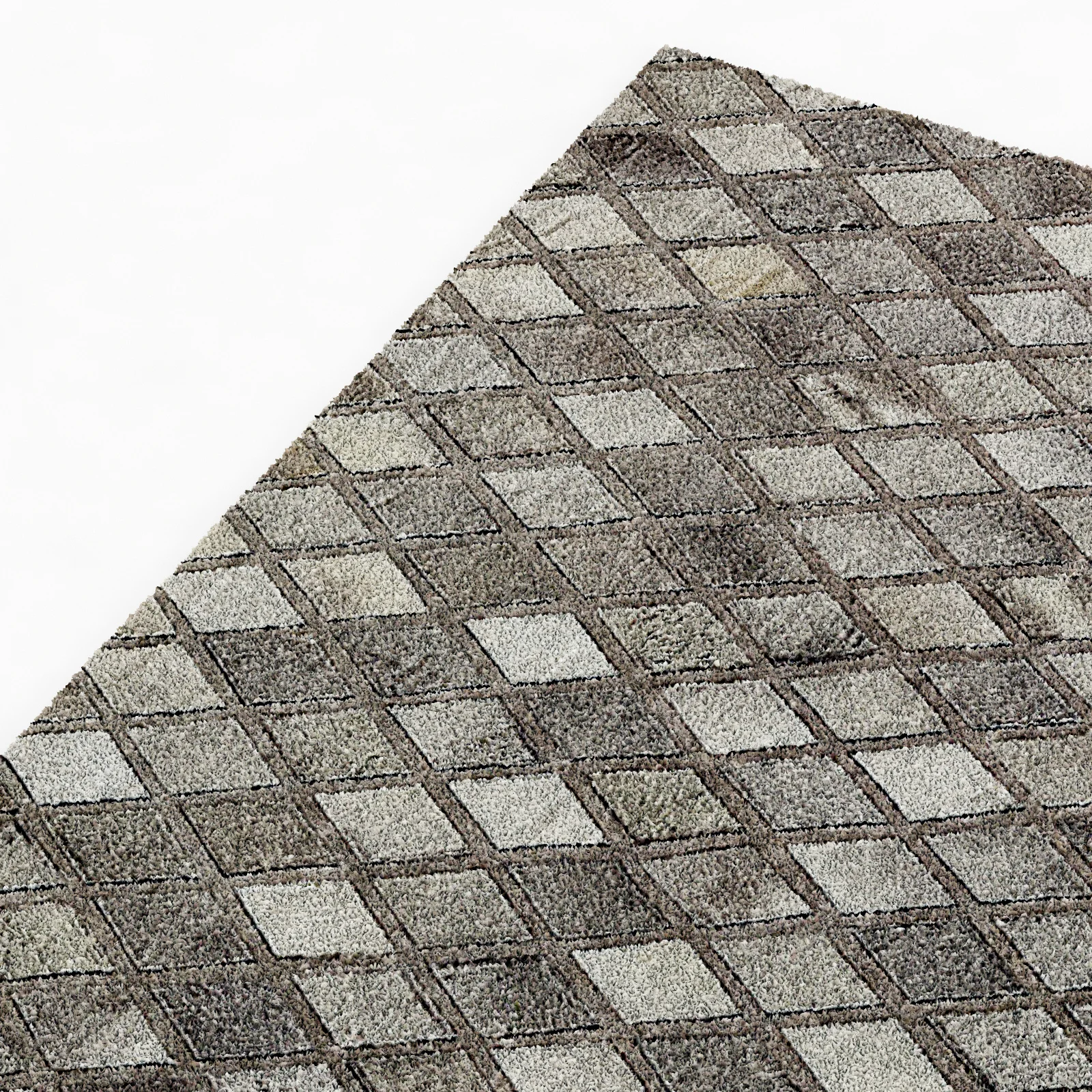 Restoration Hardware Paragon Hide Rug Grey — 3D model preview 5