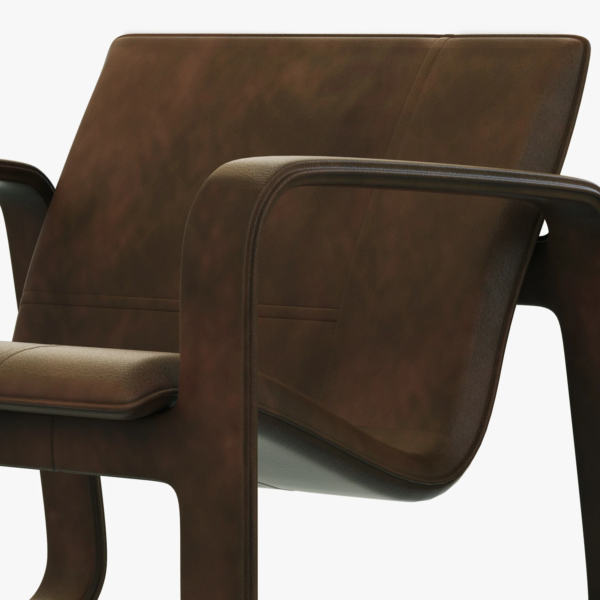 Baxter Nubi Armchair — 3D model preview 4
