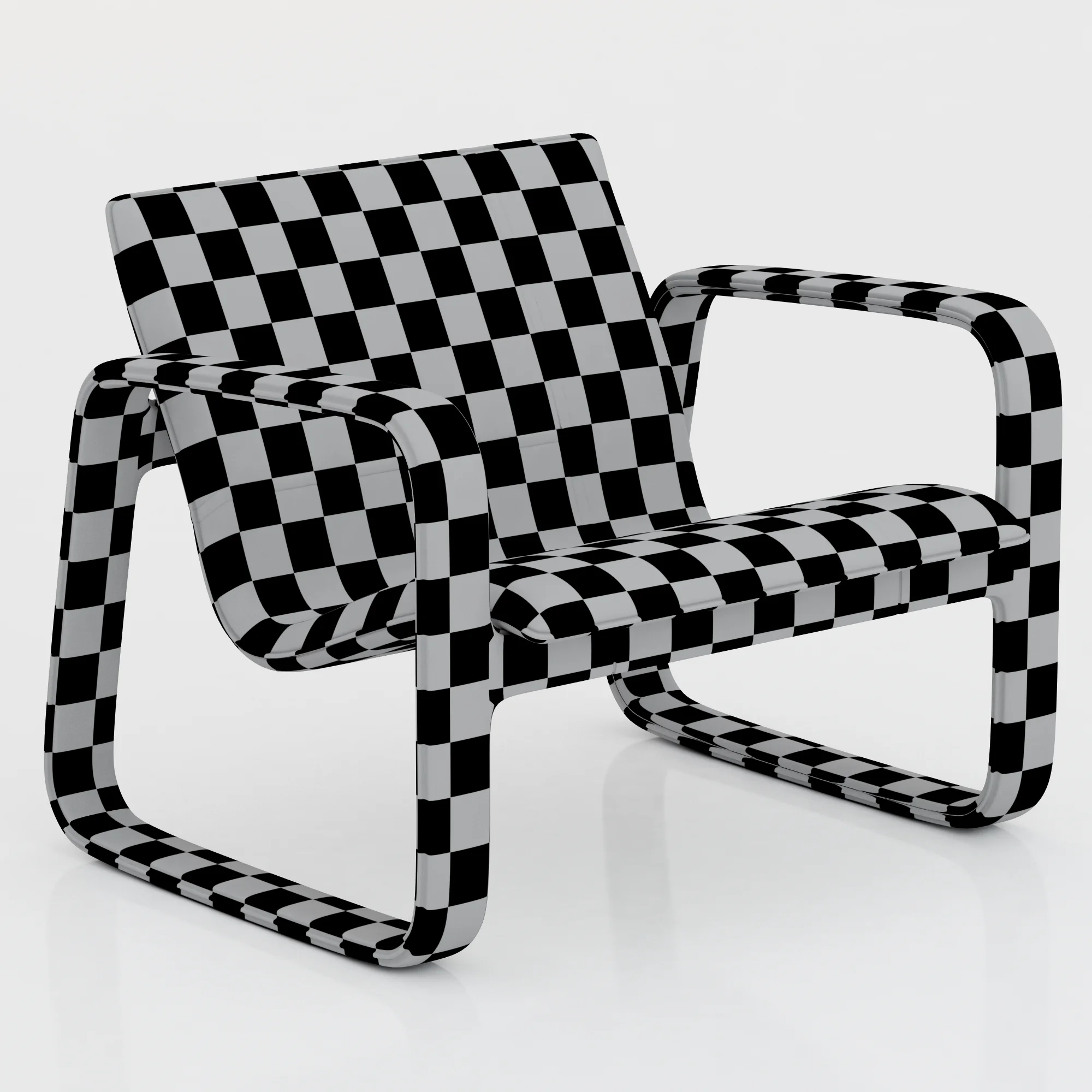 Baxter Nubi Armchair — 3D model preview 9