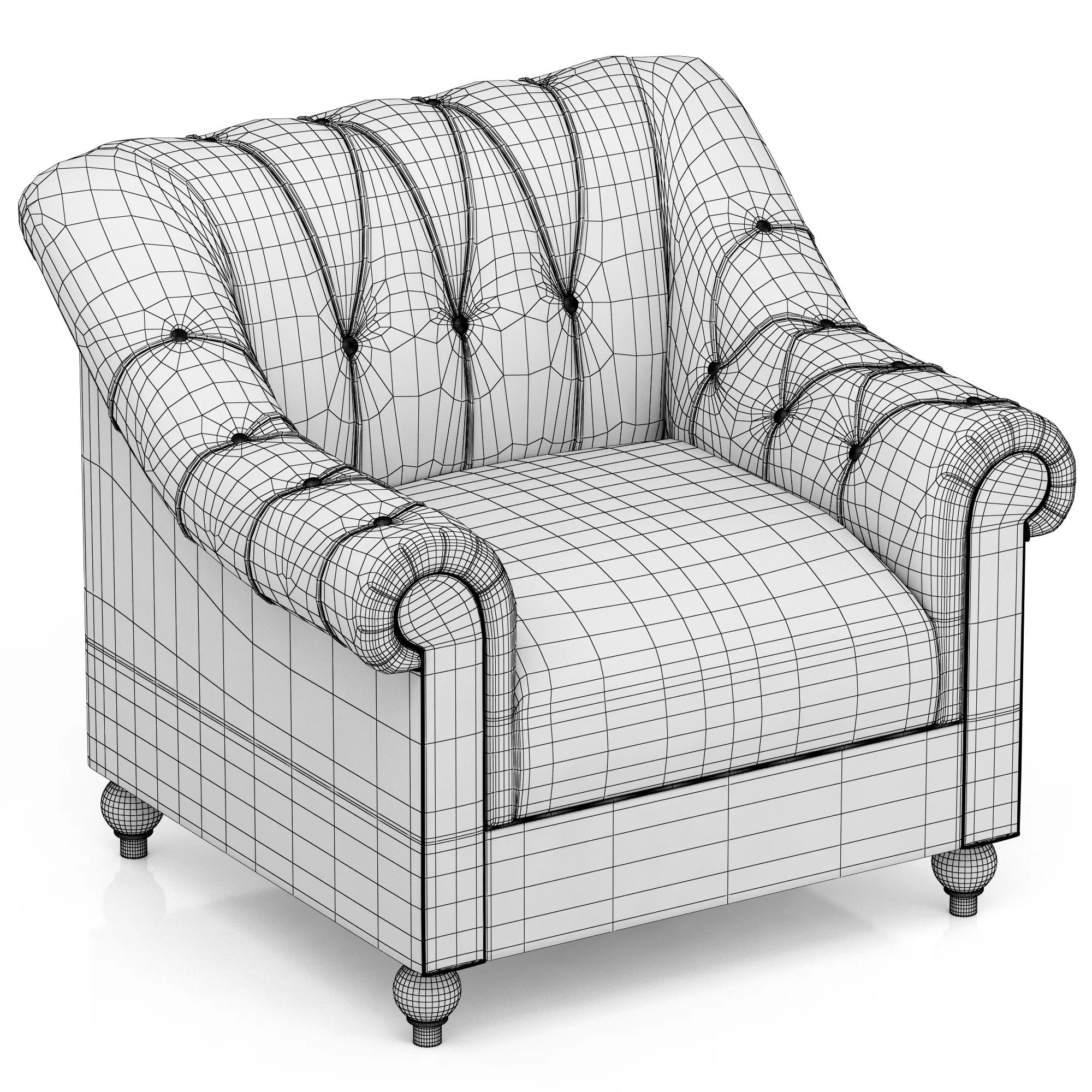 Eichholtz Chair Brian — 3D model preview 7