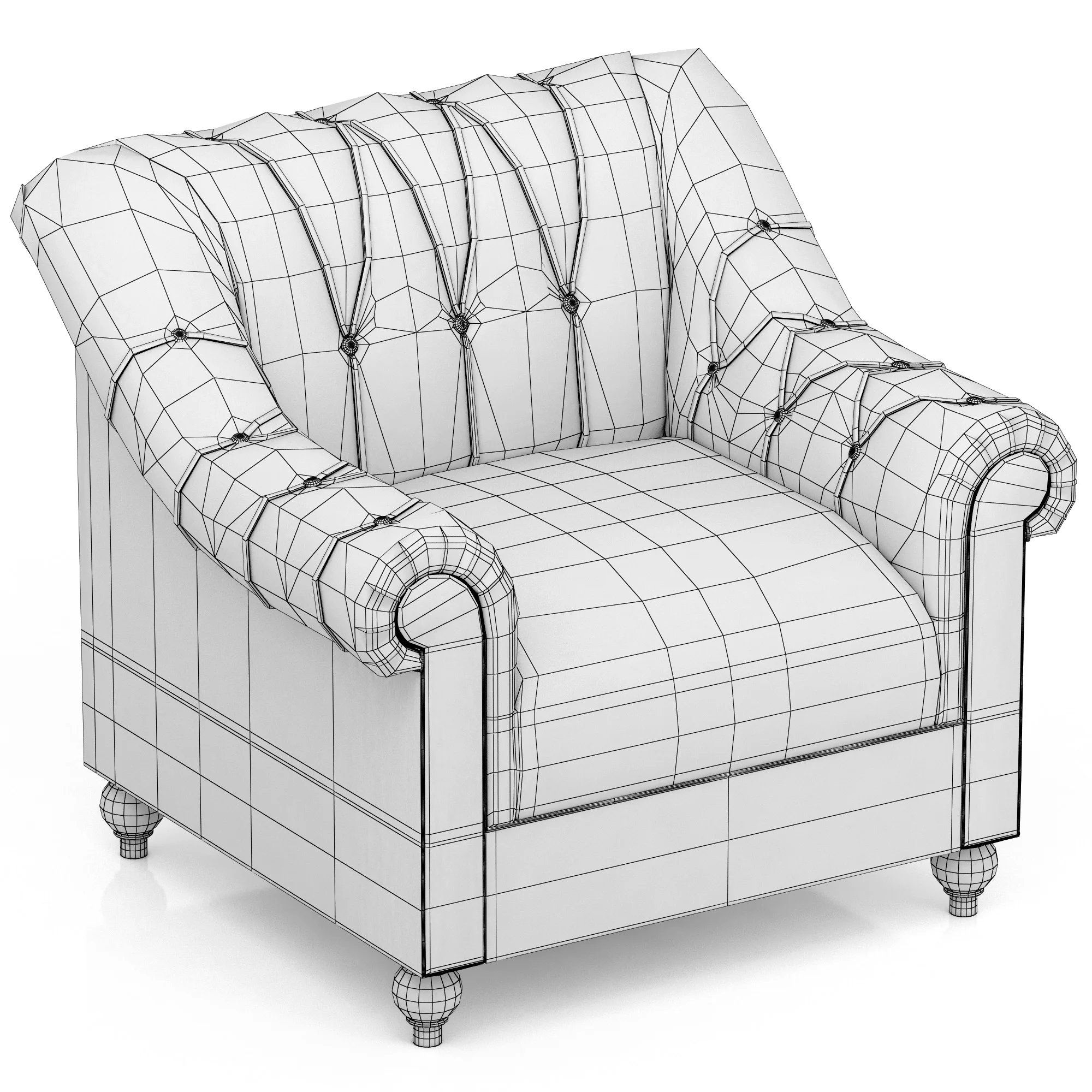 Eichholtz Chair Brian — 3D model preview 8