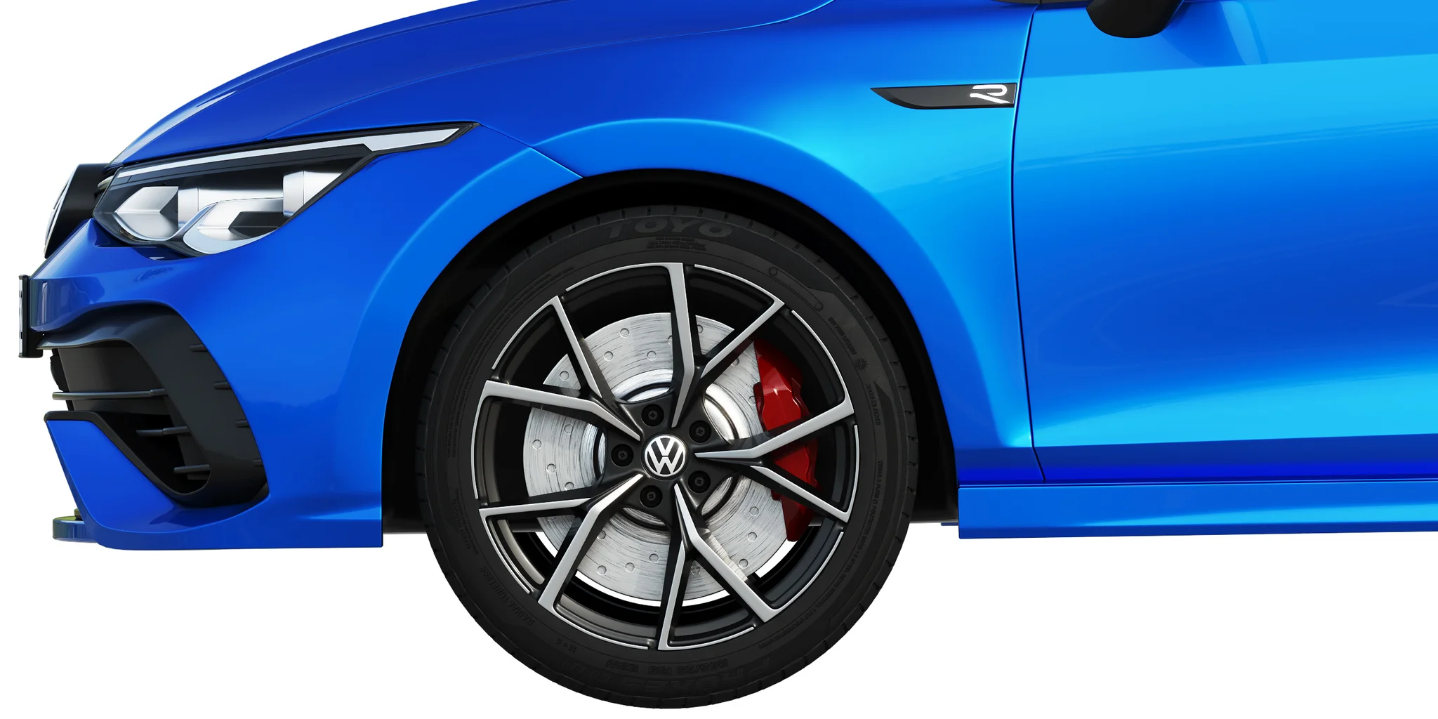 Volkswagen Golf 8 R, 3D model preview 1