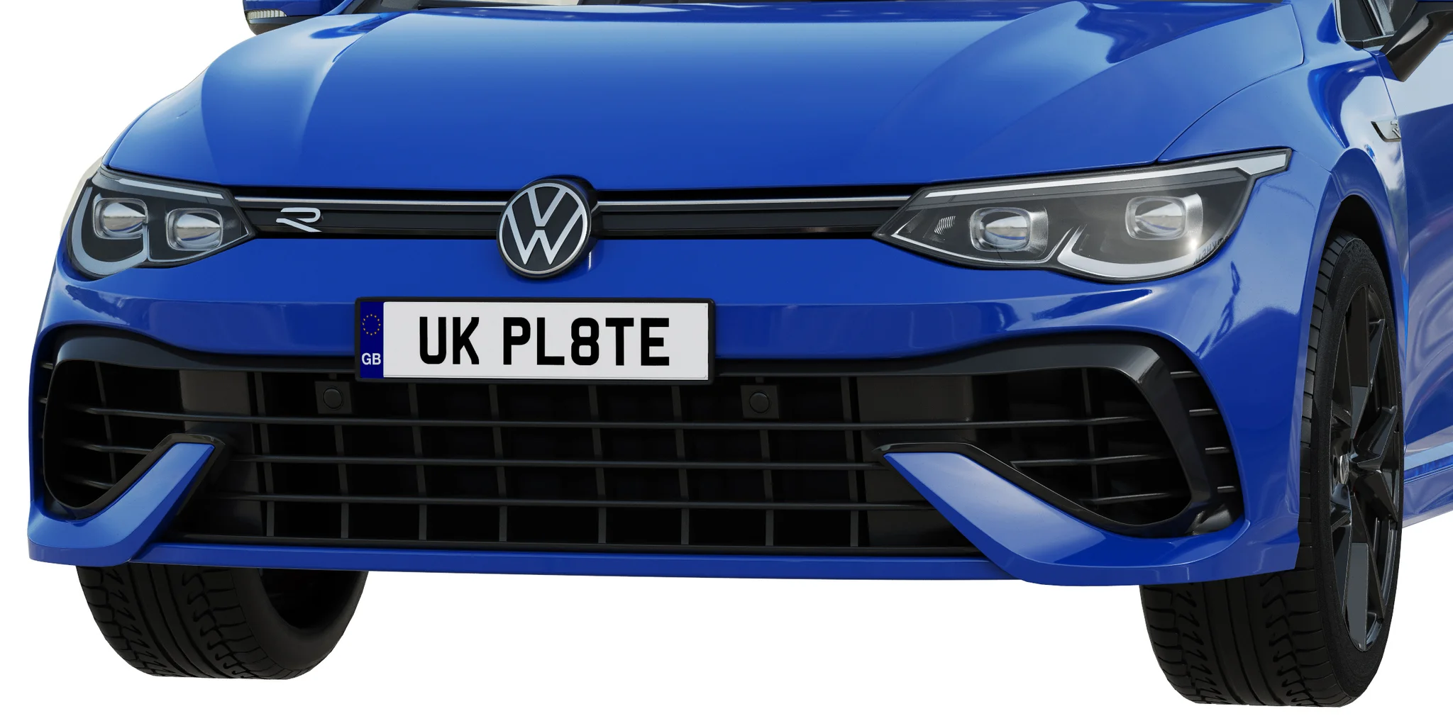 Volkswagen Golf 8 R, 3D model preview 4