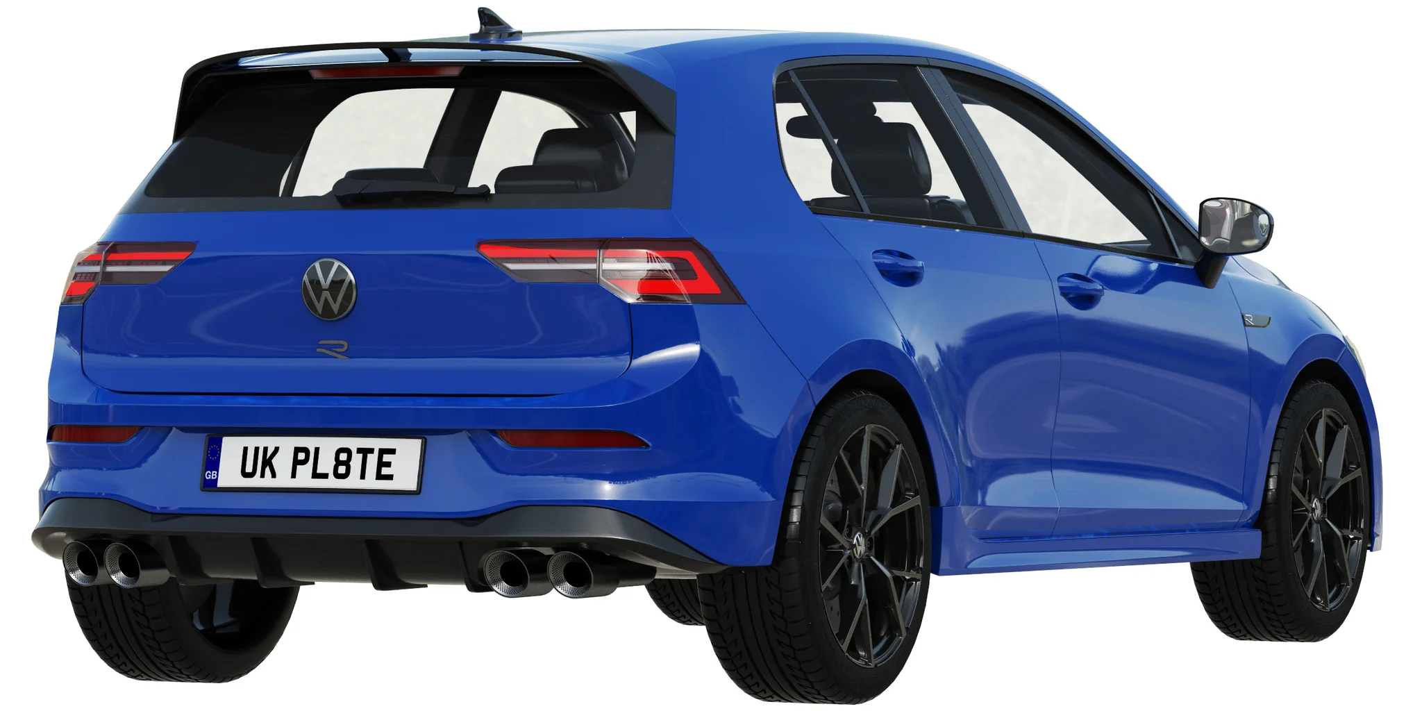 Volkswagen Golf 8 R, 3D model preview 9