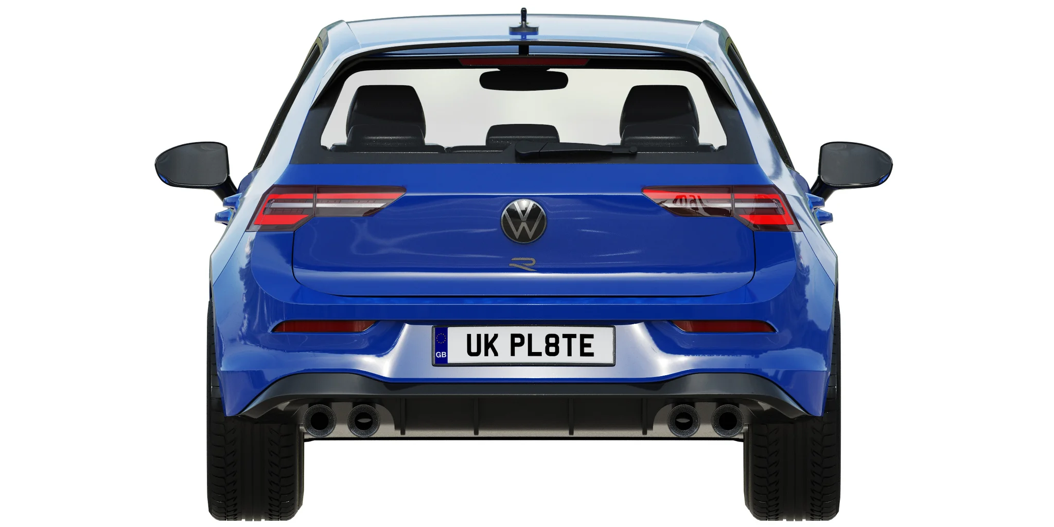 Volkswagen Golf 8 R, 3D model preview 11