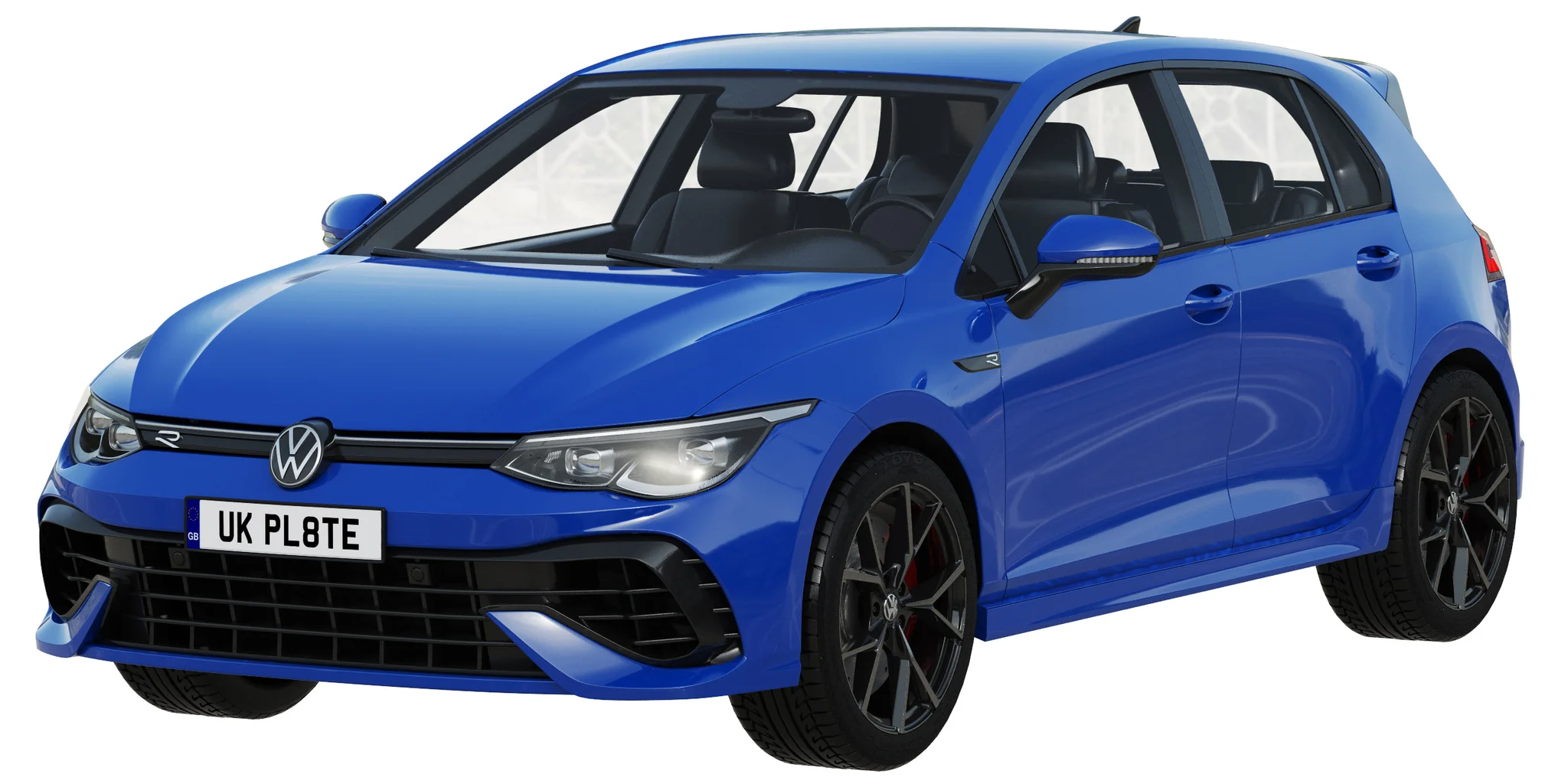 Volkswagen Golf 8 R, 3D model preview 13