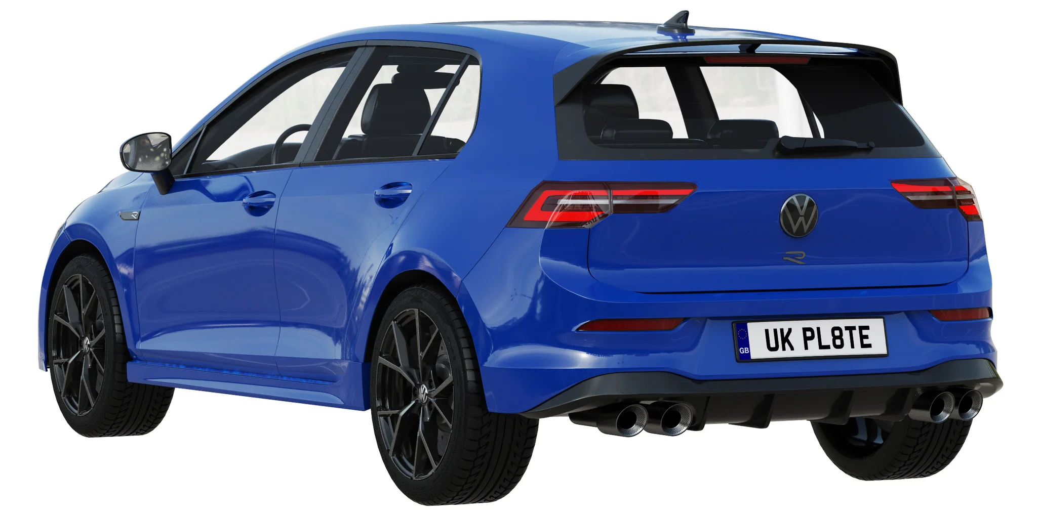 Volkswagen Golf 8 R, 3D model preview 23