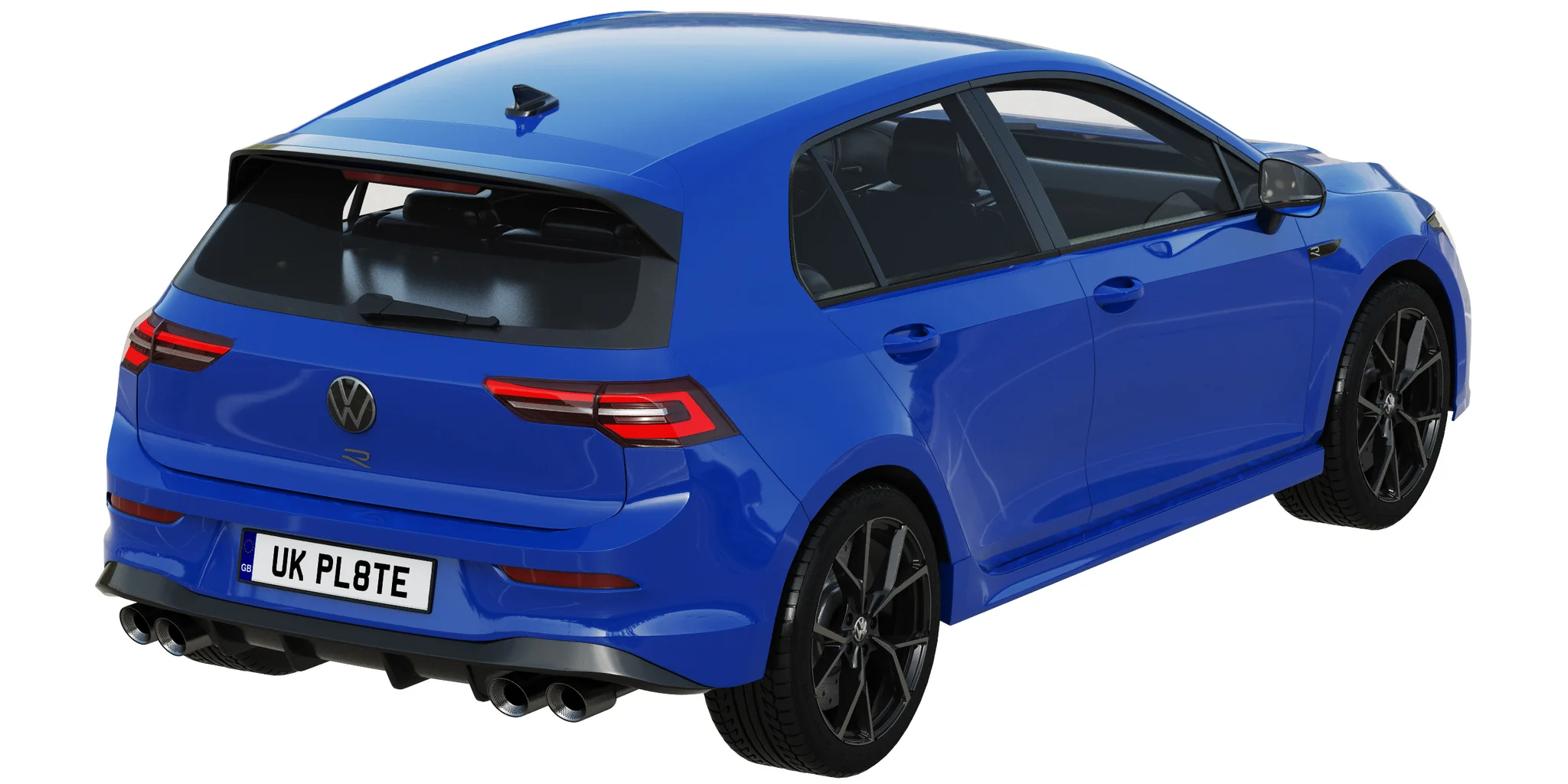 Volkswagen Golf 8 R, 3D model preview 36