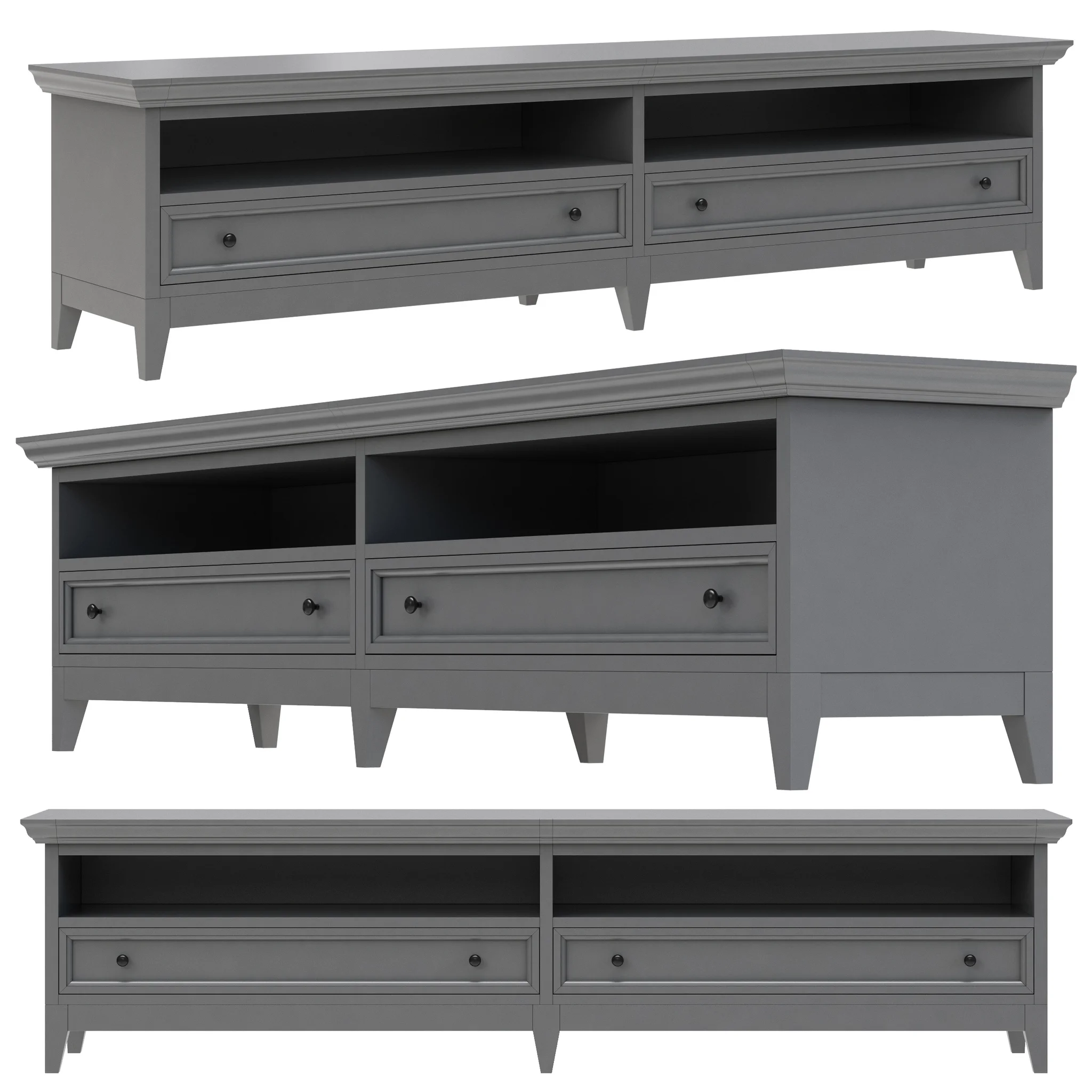 Dantone Home TV Stand 2 — 3D model preview 3