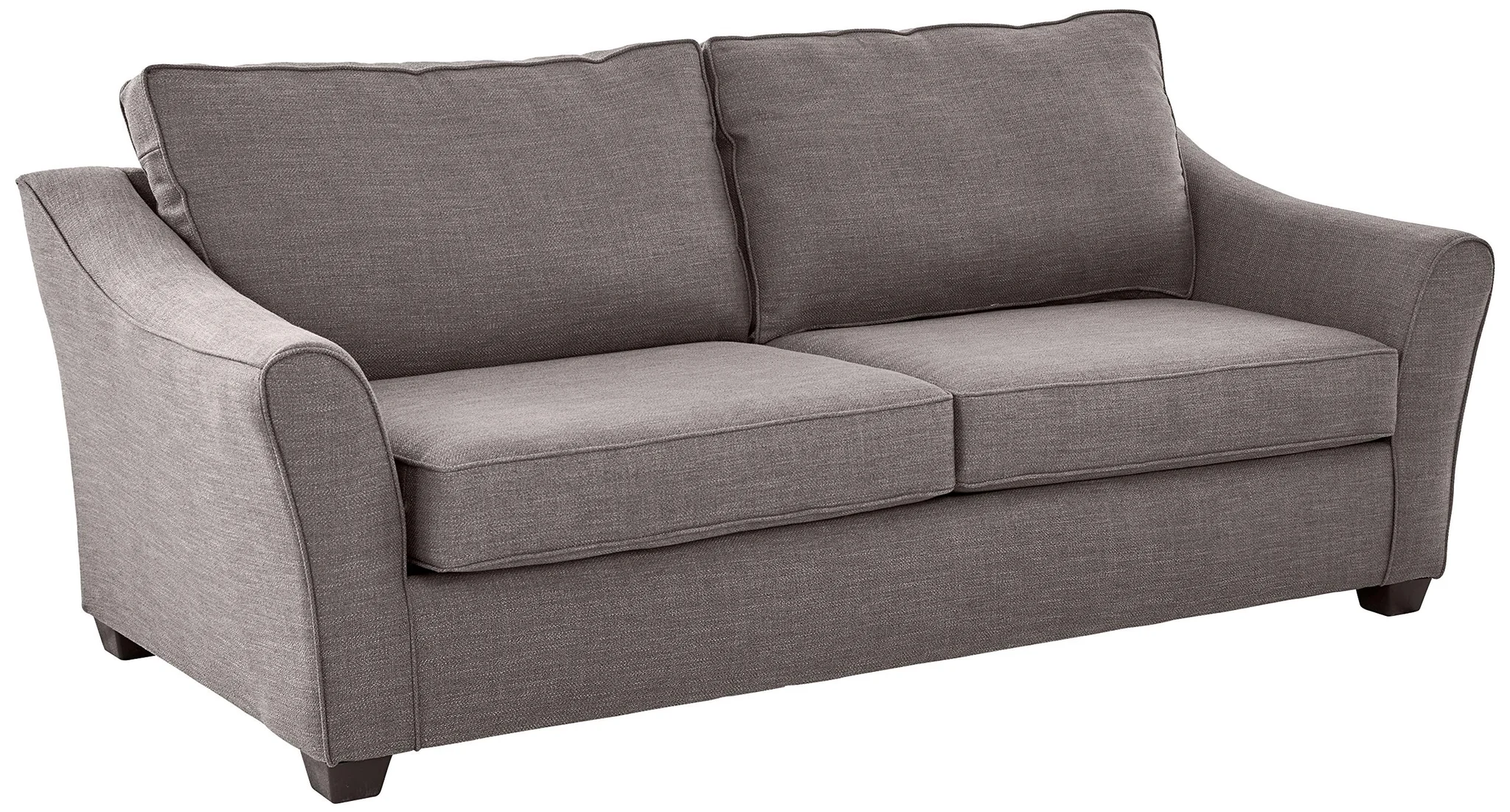 Modern Flared Arm Fabric Sofa – Two-Seat Living Room Couch