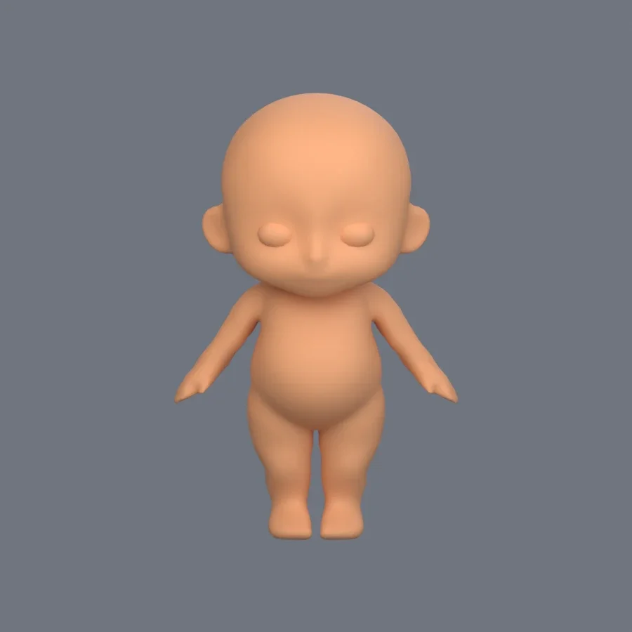 Basemesh Child 1, 3D model preview 1