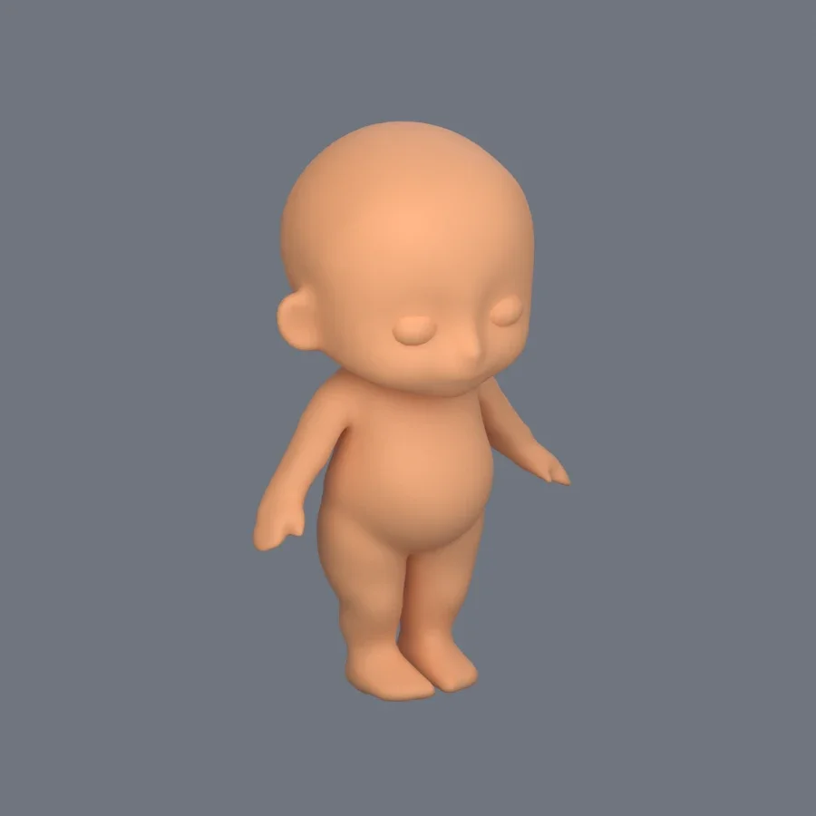 Basemesh Child 1, 3D model preview 2
