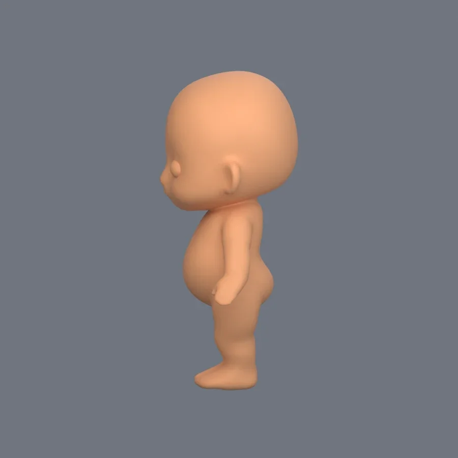Basemesh Child 1, 3D model preview 3