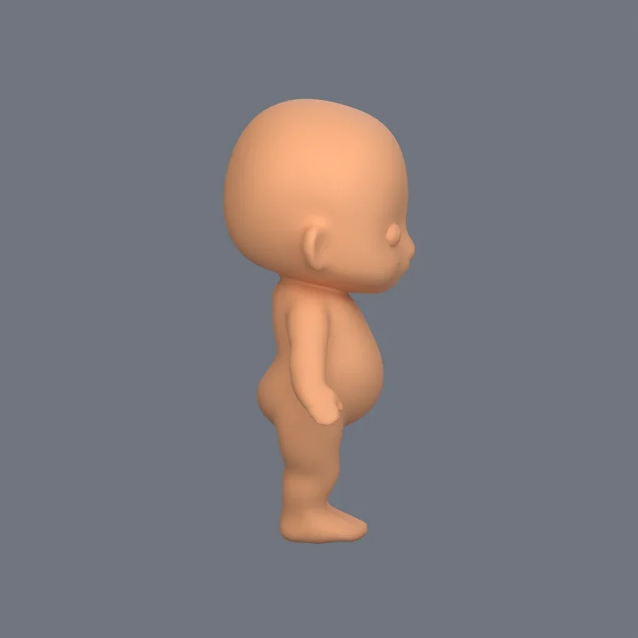 Basemesh Child 1, 3D model preview 5