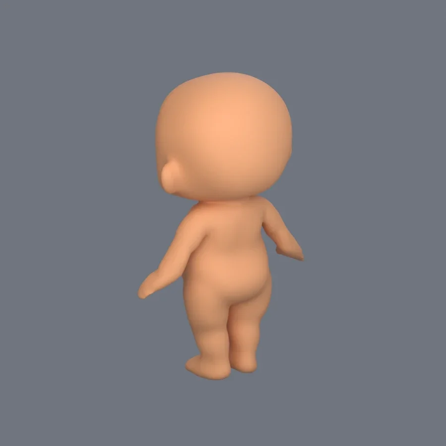 Basemesh Child 1, 3D model preview 6