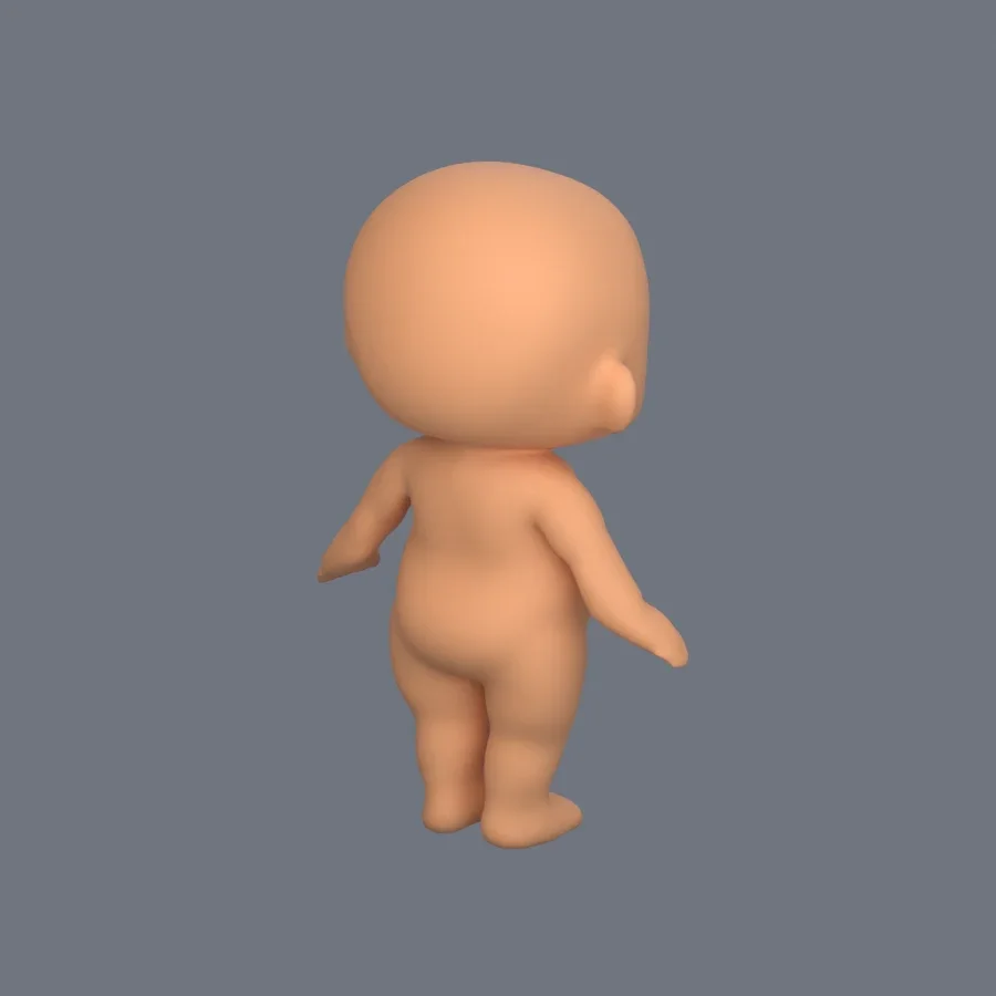Basemesh Child 1, 3D model preview 7