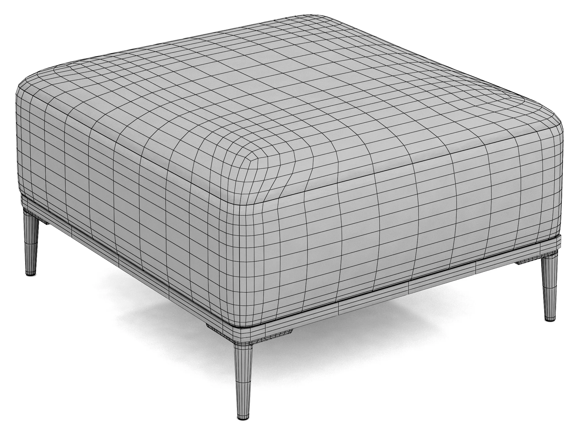 Dantone Home Oslo Ottoman — 3D model preview 9