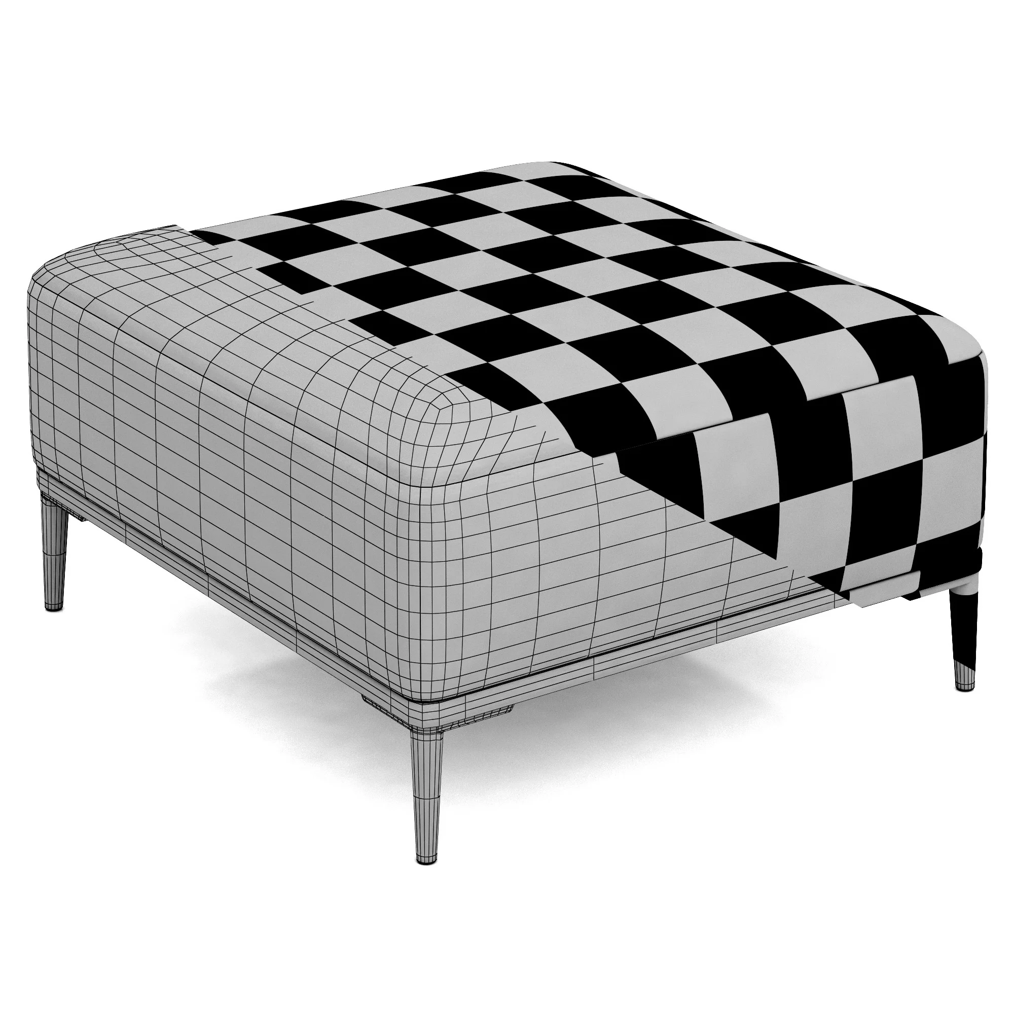 Dantone Home Oslo Ottoman — 3D model preview 10