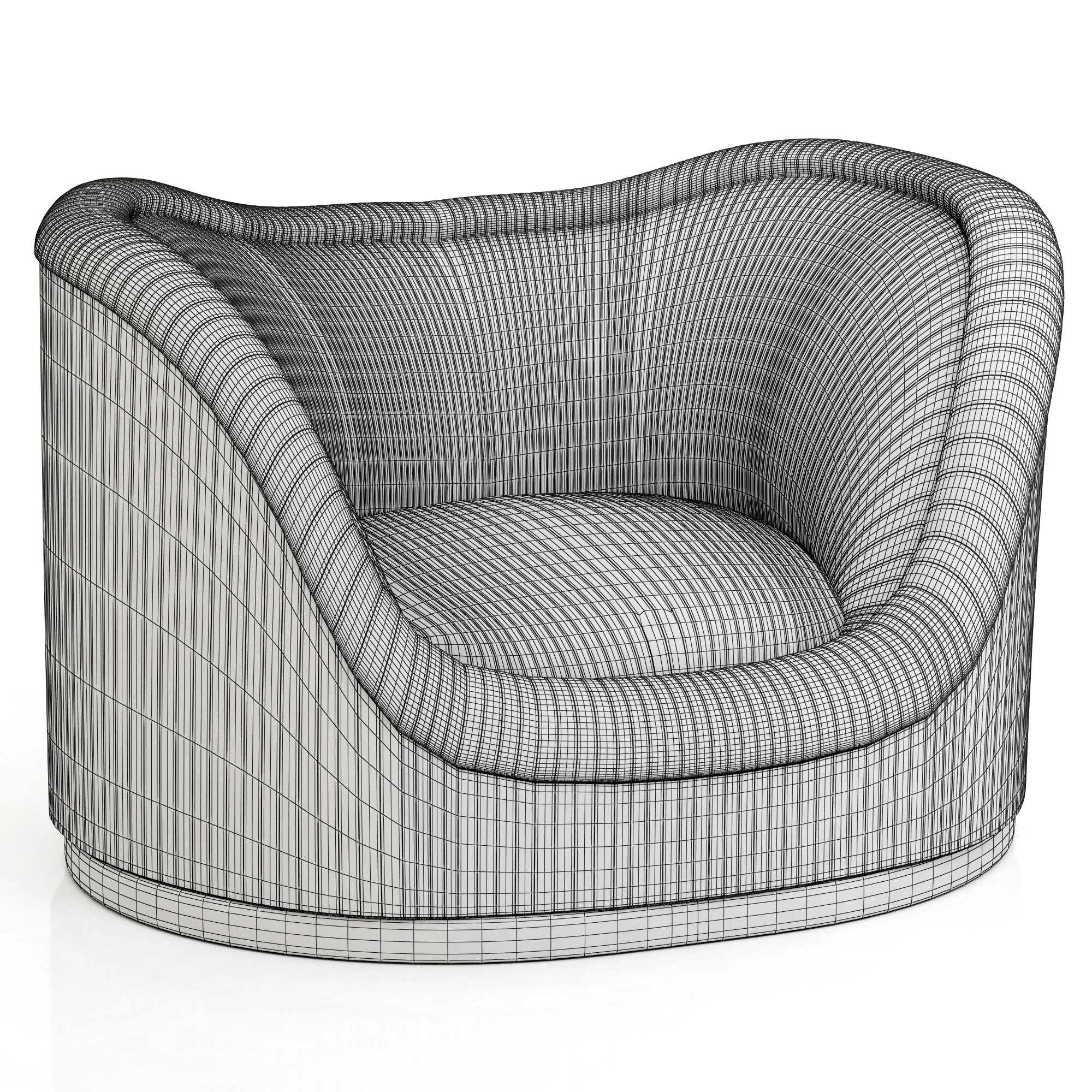 Brabbu Dakota Single Sofa — 3D model preview 2