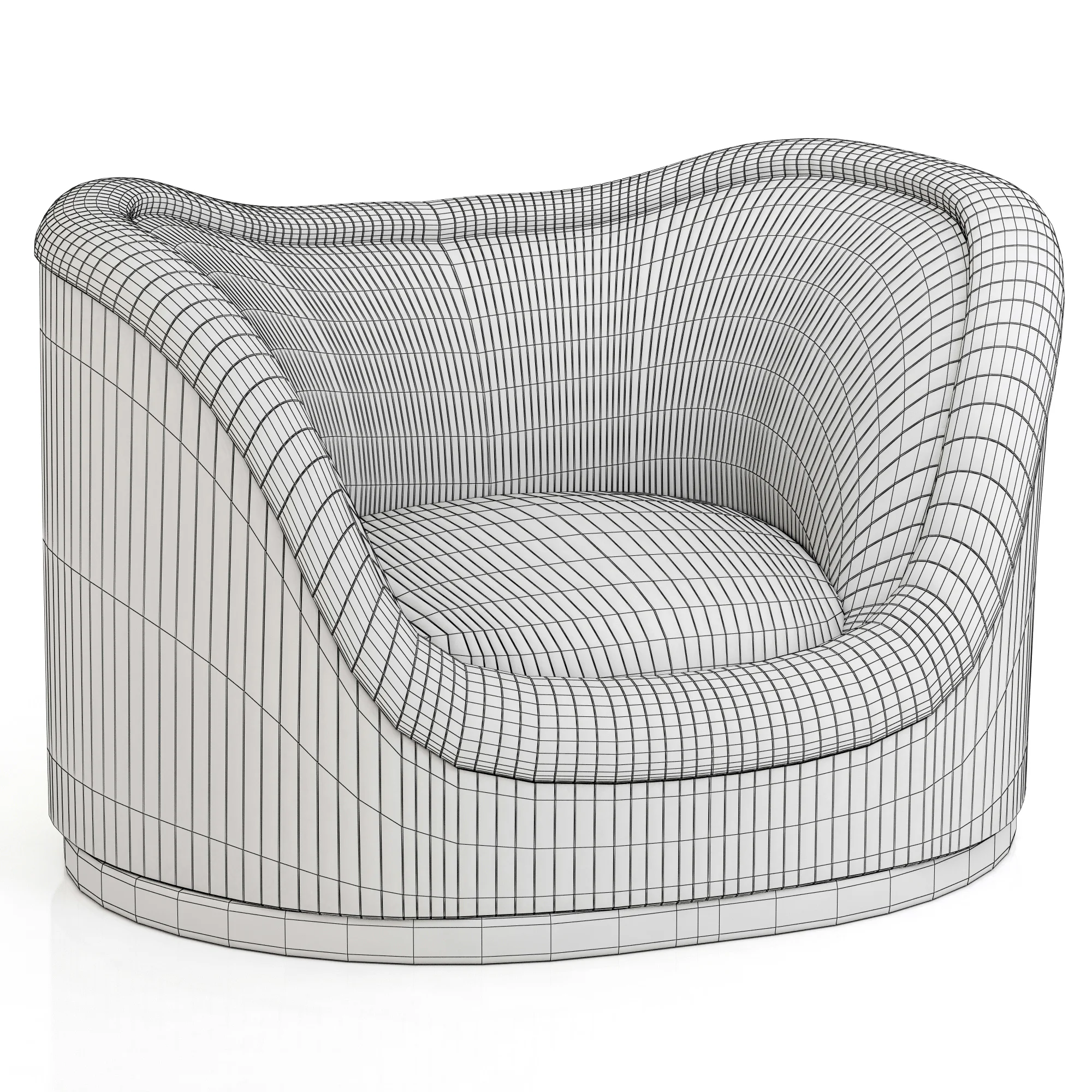 Brabbu Dakota Single Sofa — 3D model preview 3