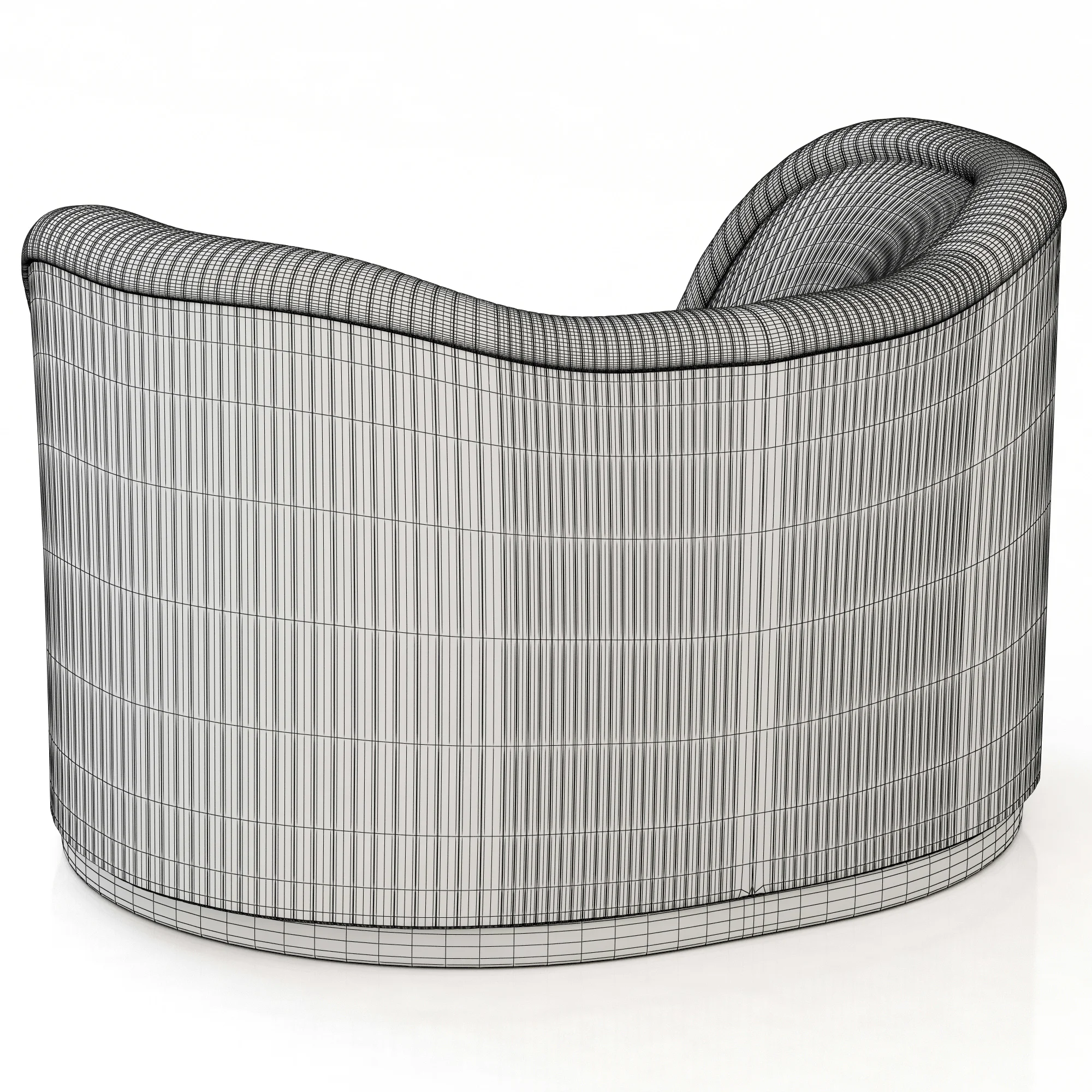 Brabbu Dakota Single Sofa — 3D model preview 6