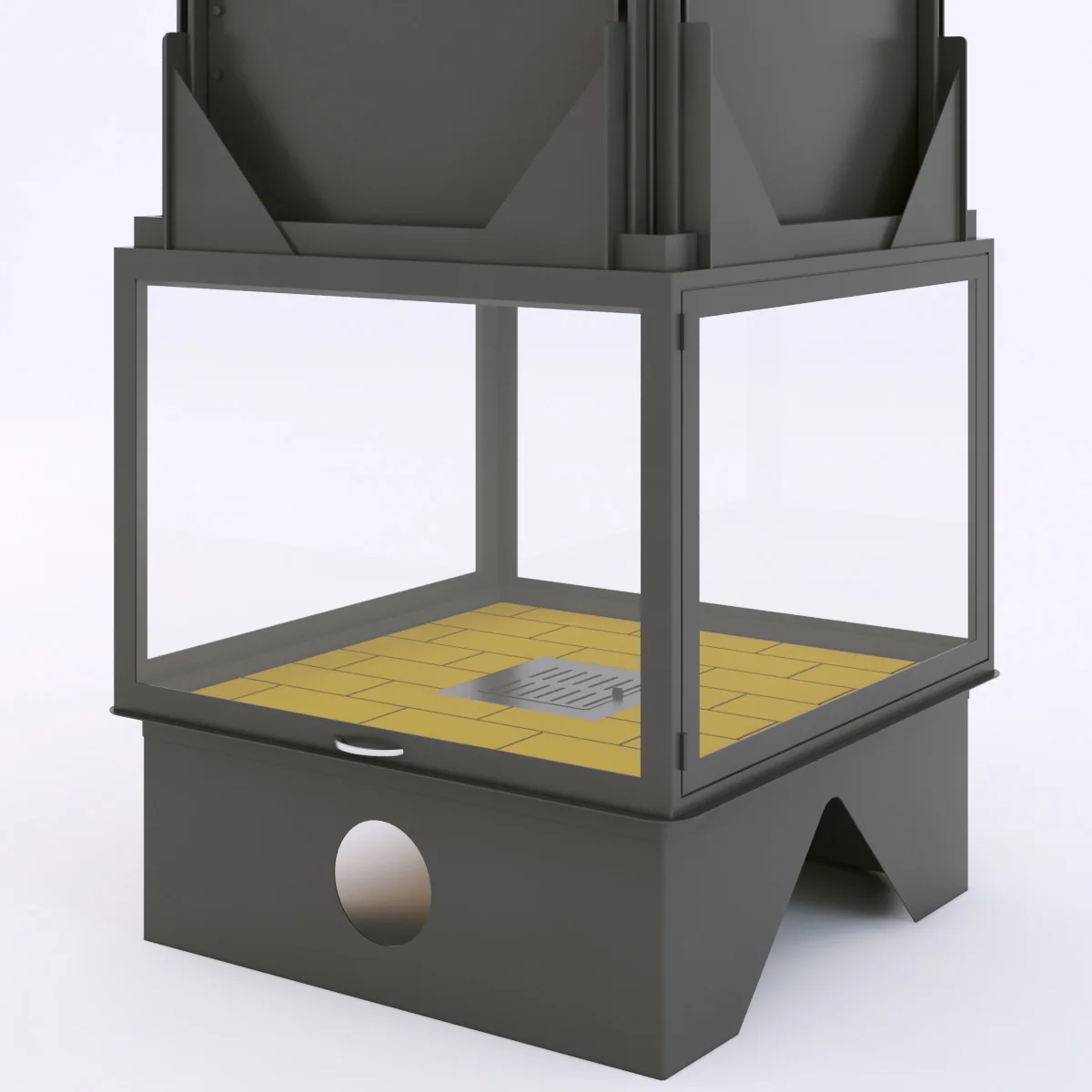 Totem 4faces Suspendu — 3D model preview 1