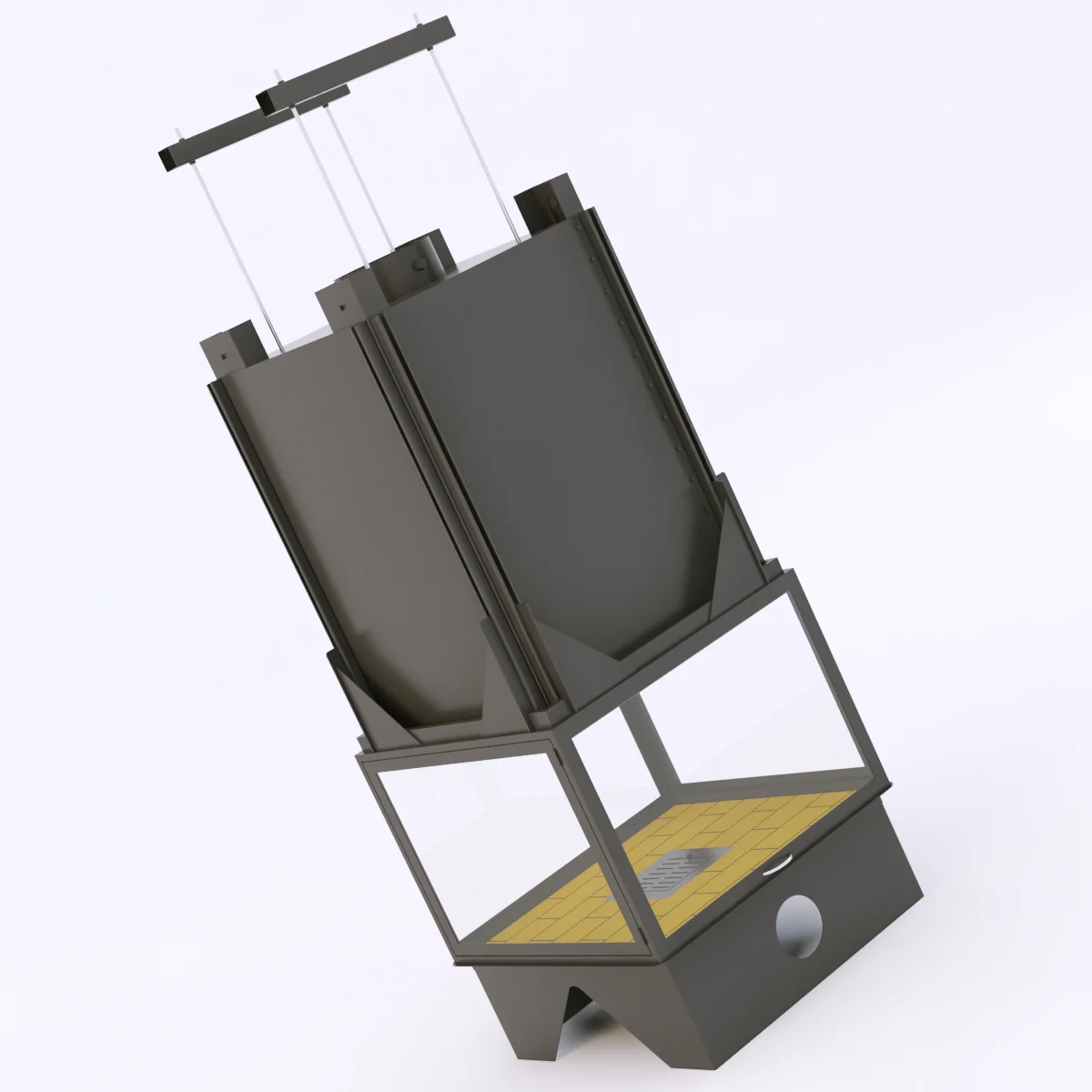 Totem 4faces Suspendu — 3D model preview 2