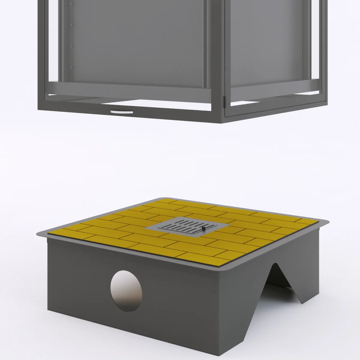 Totem 4faces Suspendu — 3D model preview 4