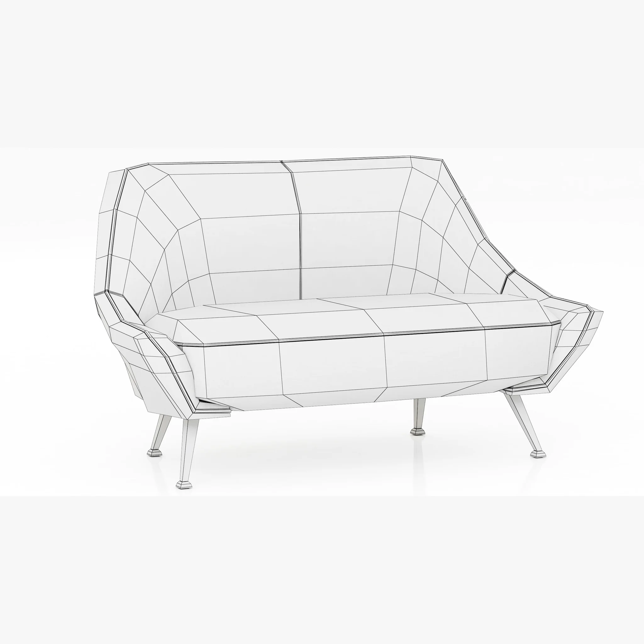 Baxter Mio Sofa2 — 3D model preview 8