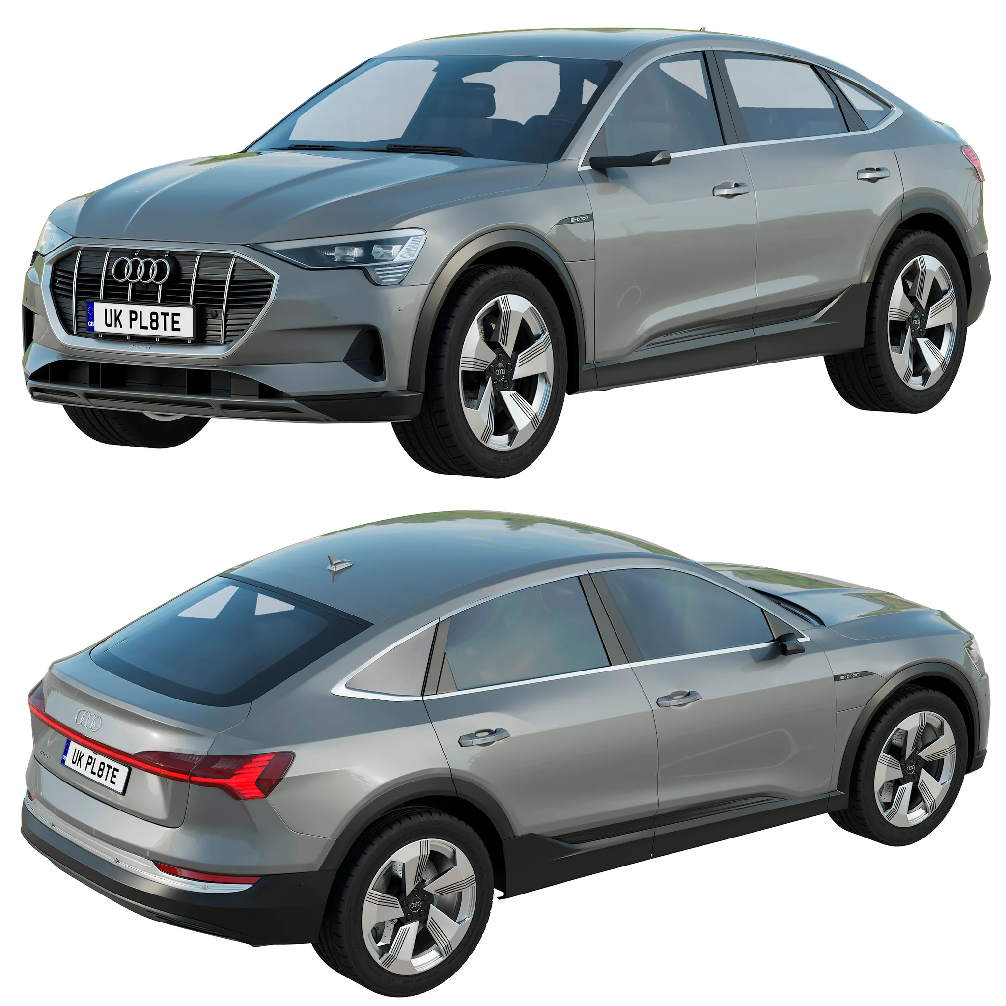 Audi E‑Tron Sportback, 3D model preview 6