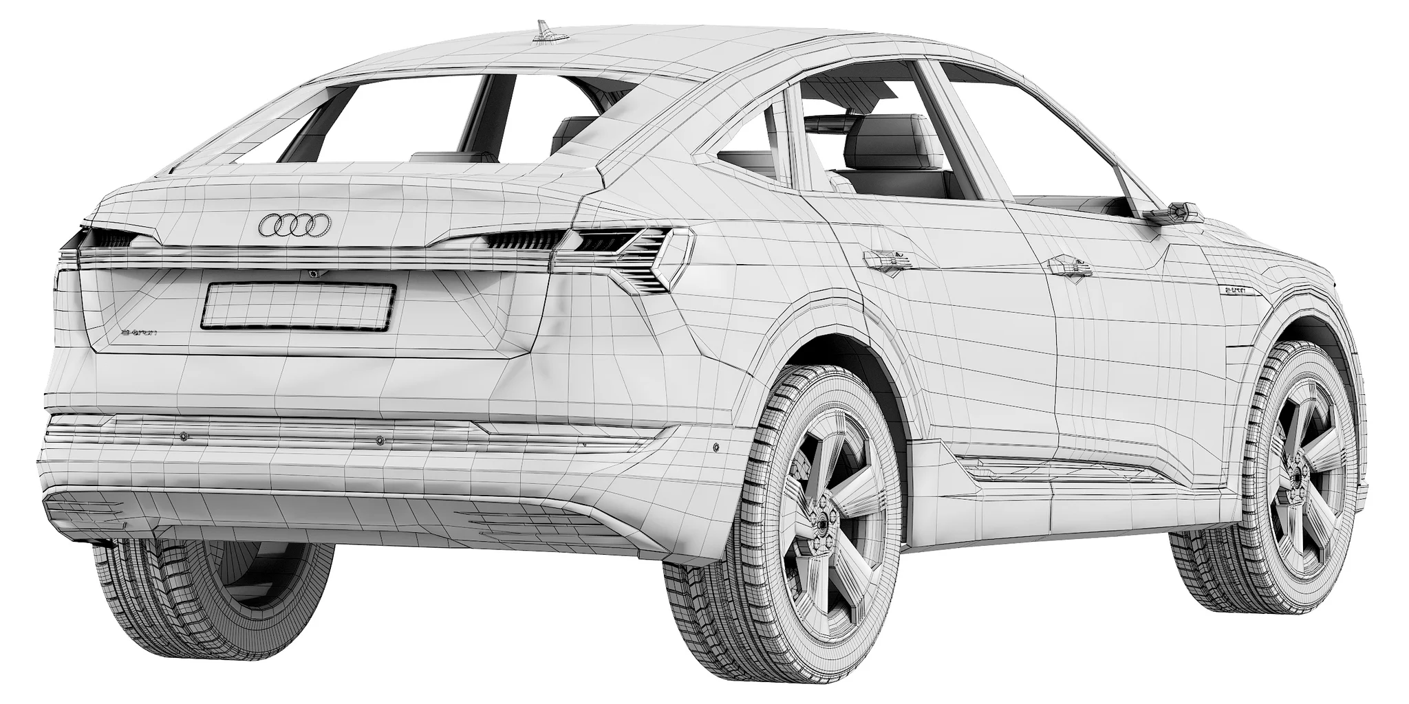 Audi E‑Tron Sportback, 3D model preview 8