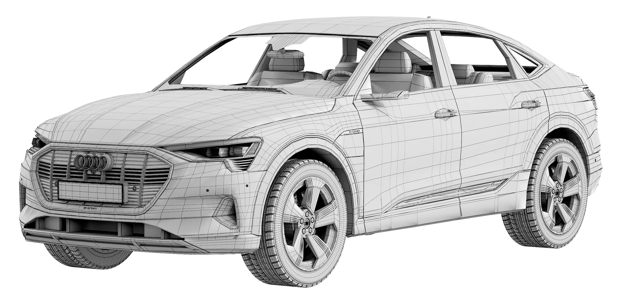 Audi E‑Tron Sportback, 3D model preview 10