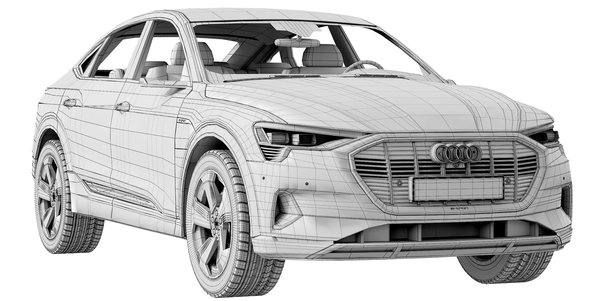 Audi E‑Tron Sportback, 3D model preview 14