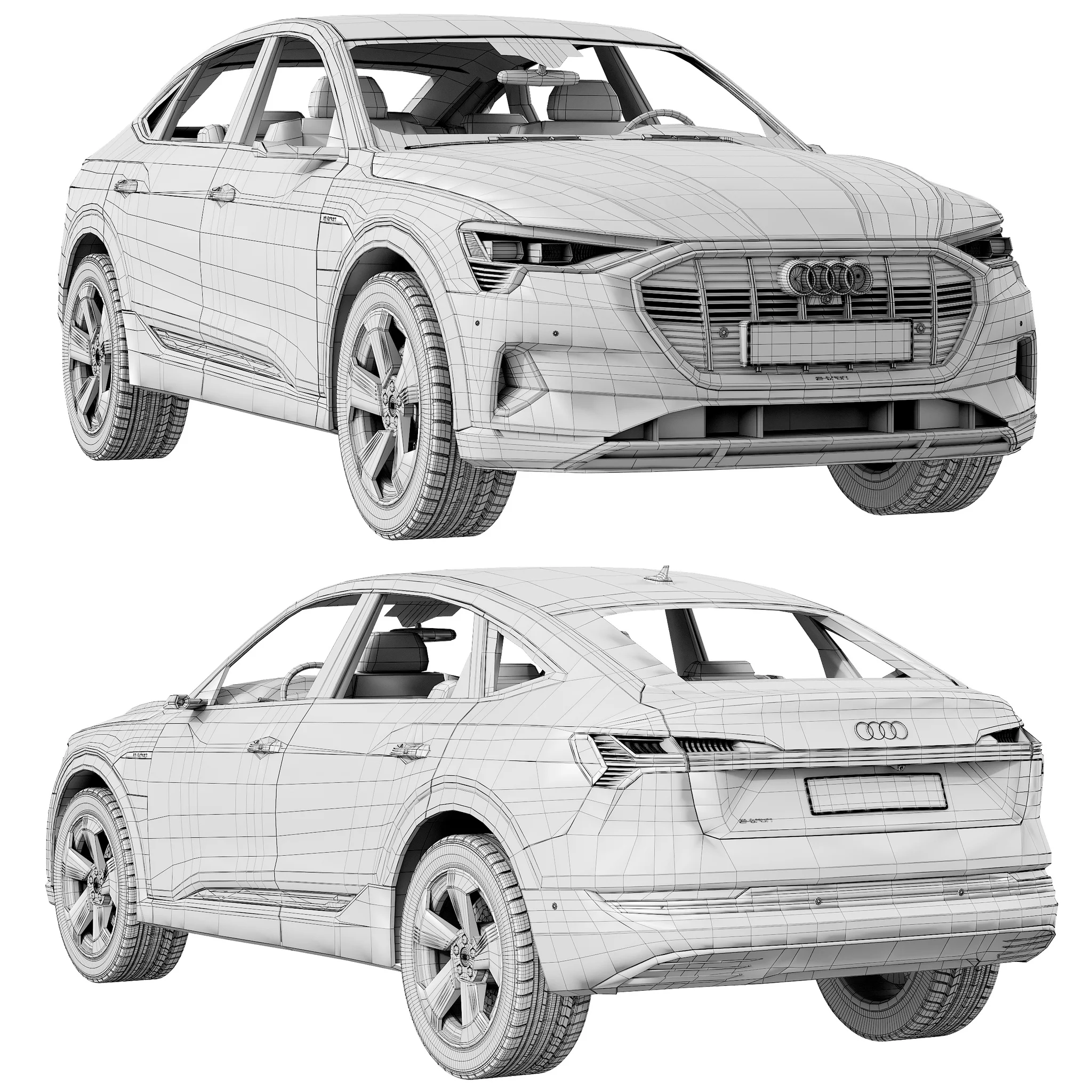 Audi E‑Tron Sportback, 3D model preview 15