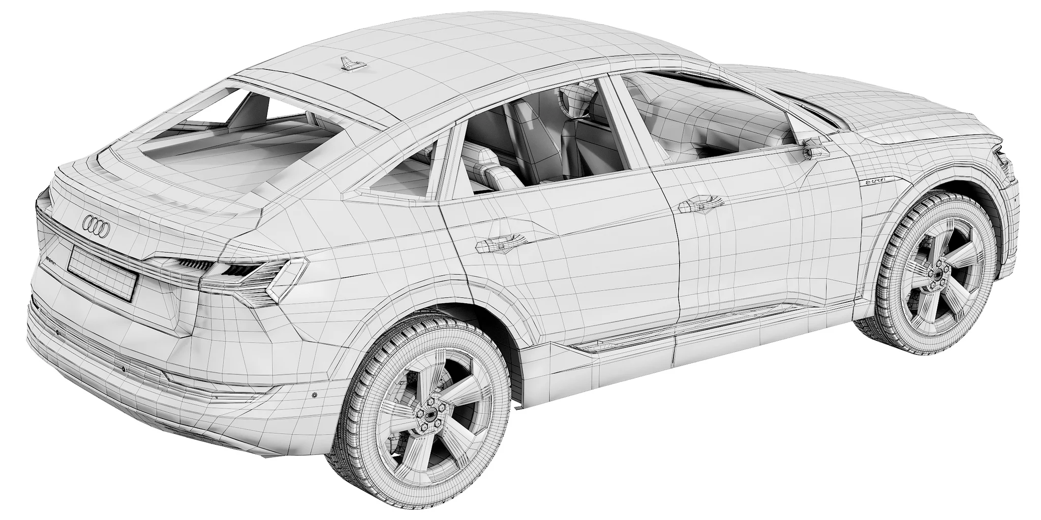 Audi E‑Tron Sportback, 3D model preview 26