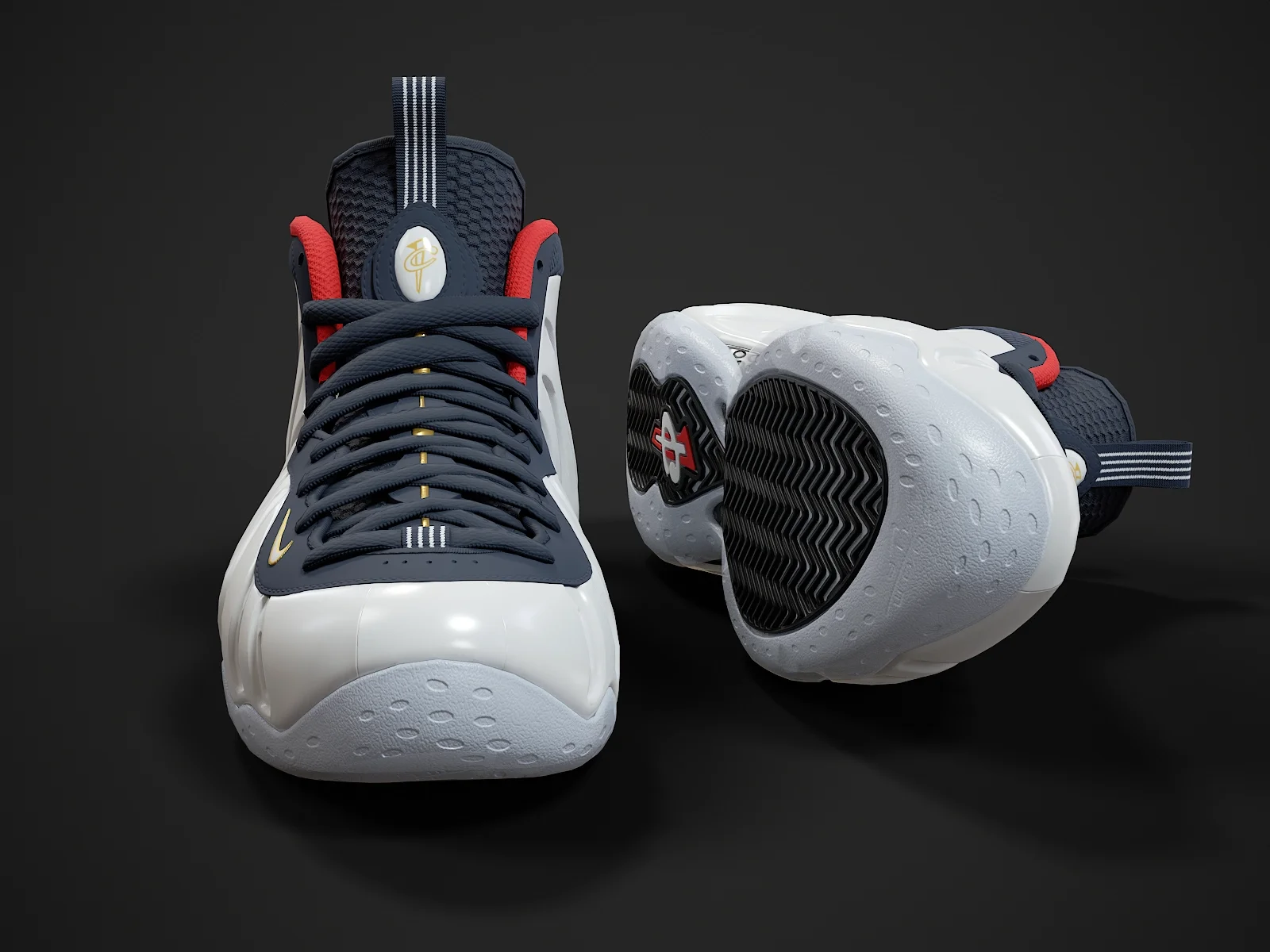 Nike Air Foamposite-3, 3D model preview 2