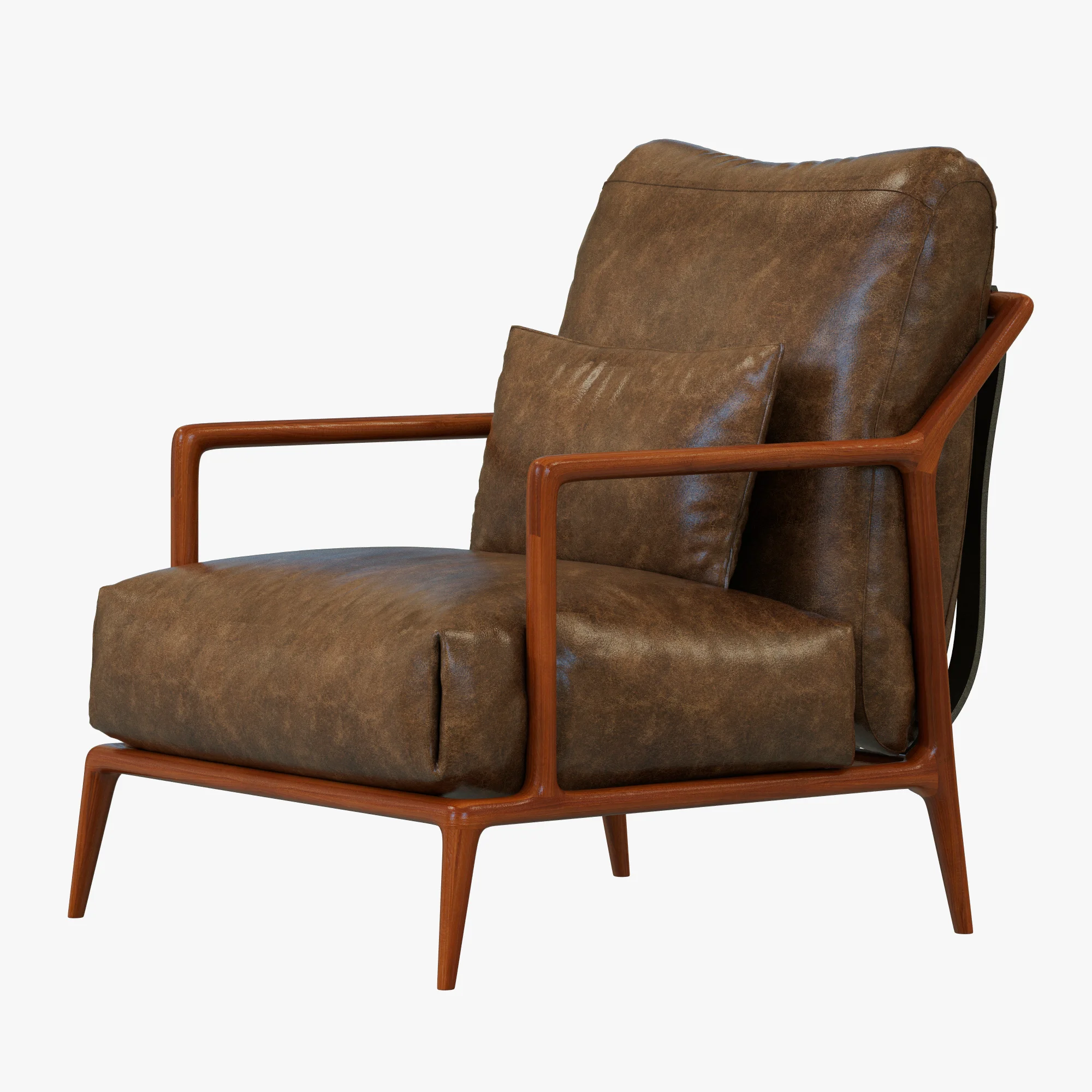 Philipp Selva INDIGO Armchair, 3D model preview 4