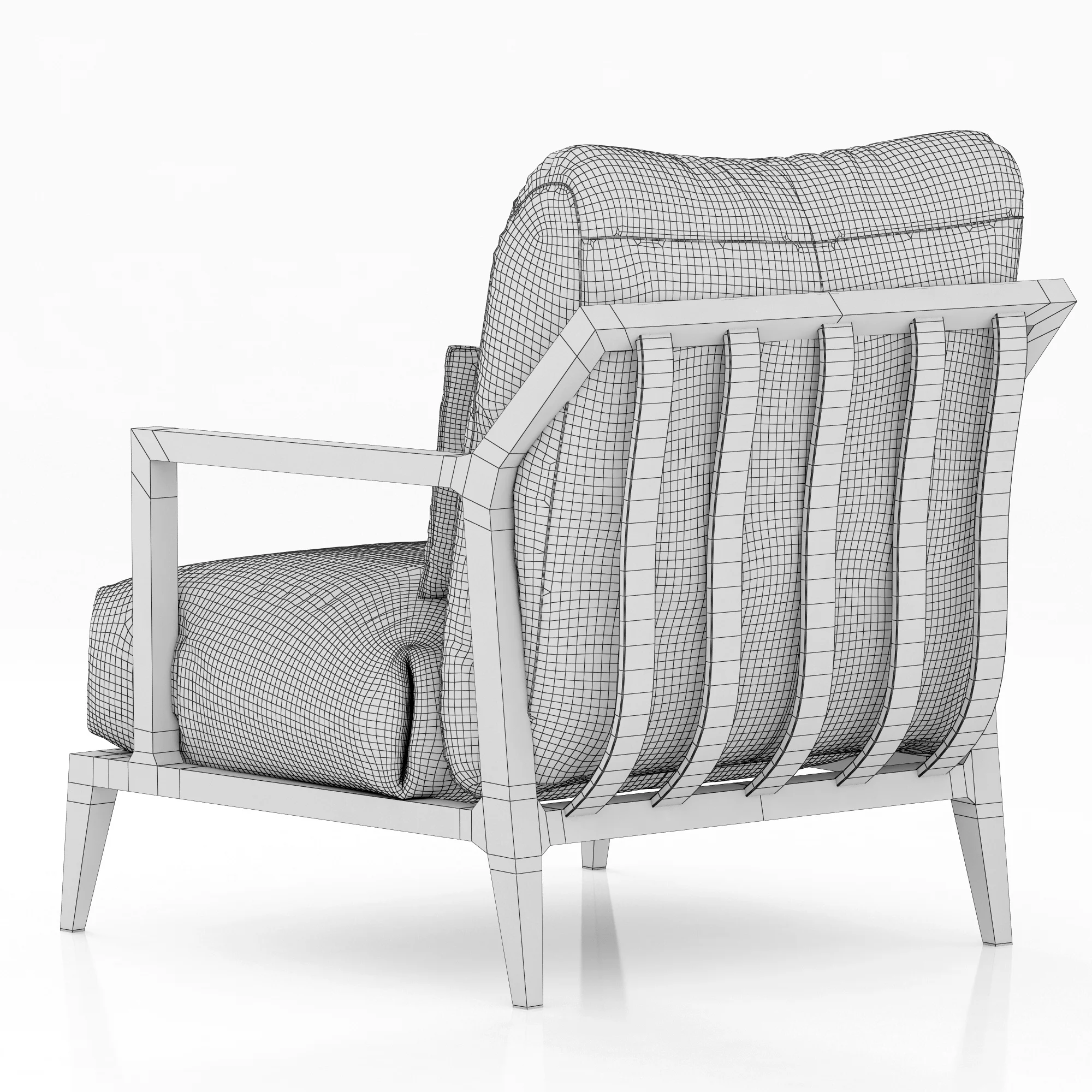 Philipp Selva INDIGO Armchair, 3D model preview 8