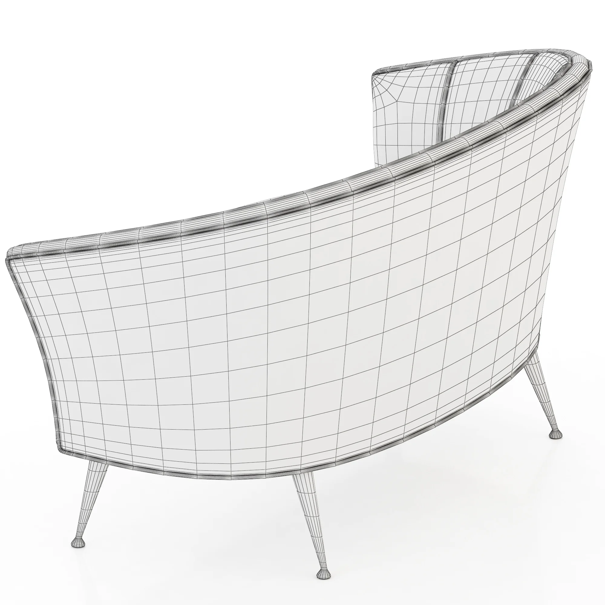 Brabbu Maya 2 Seat Sofa — 3D model preview 1