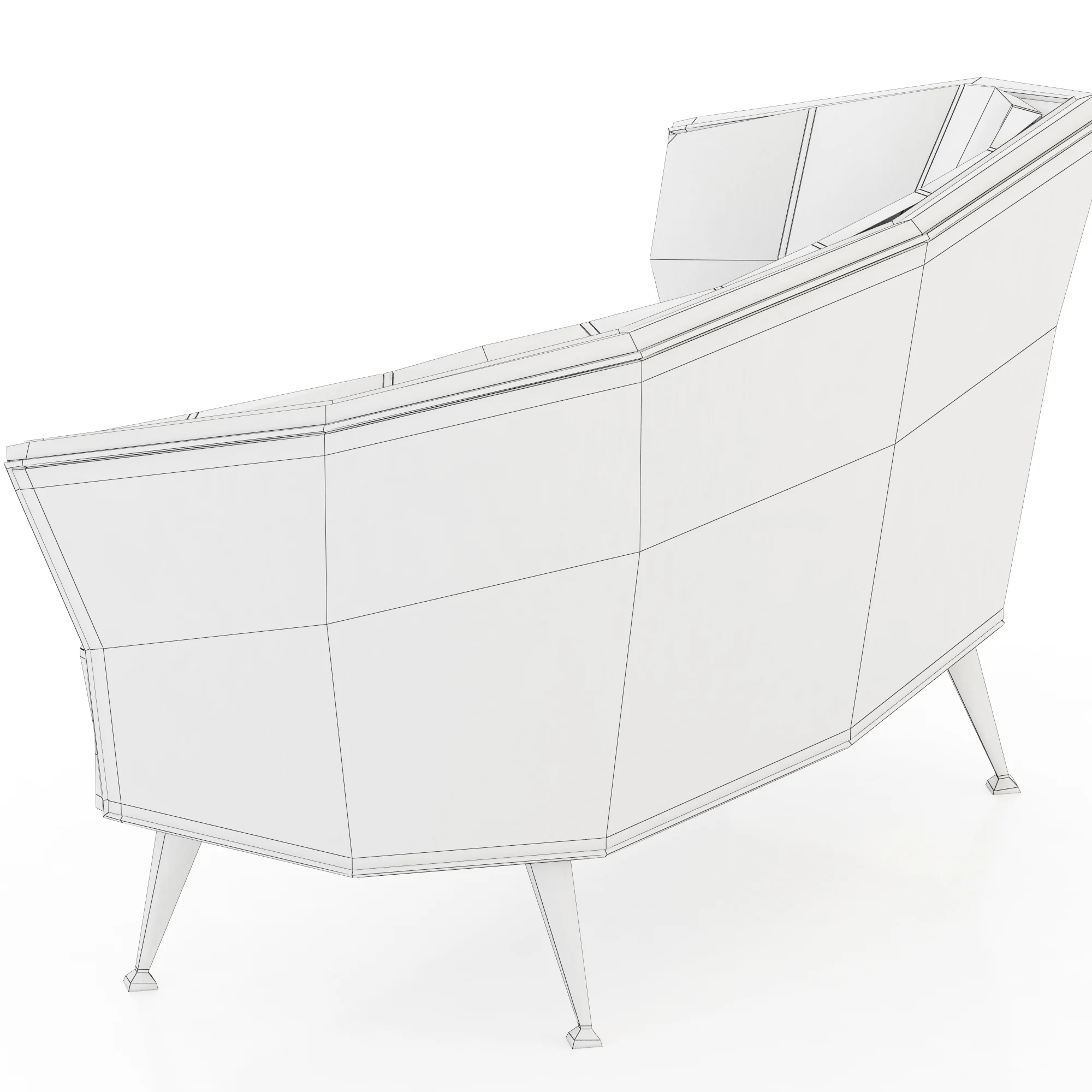 Brabbu Maya 2 Seat Sofa — 3D model preview 2