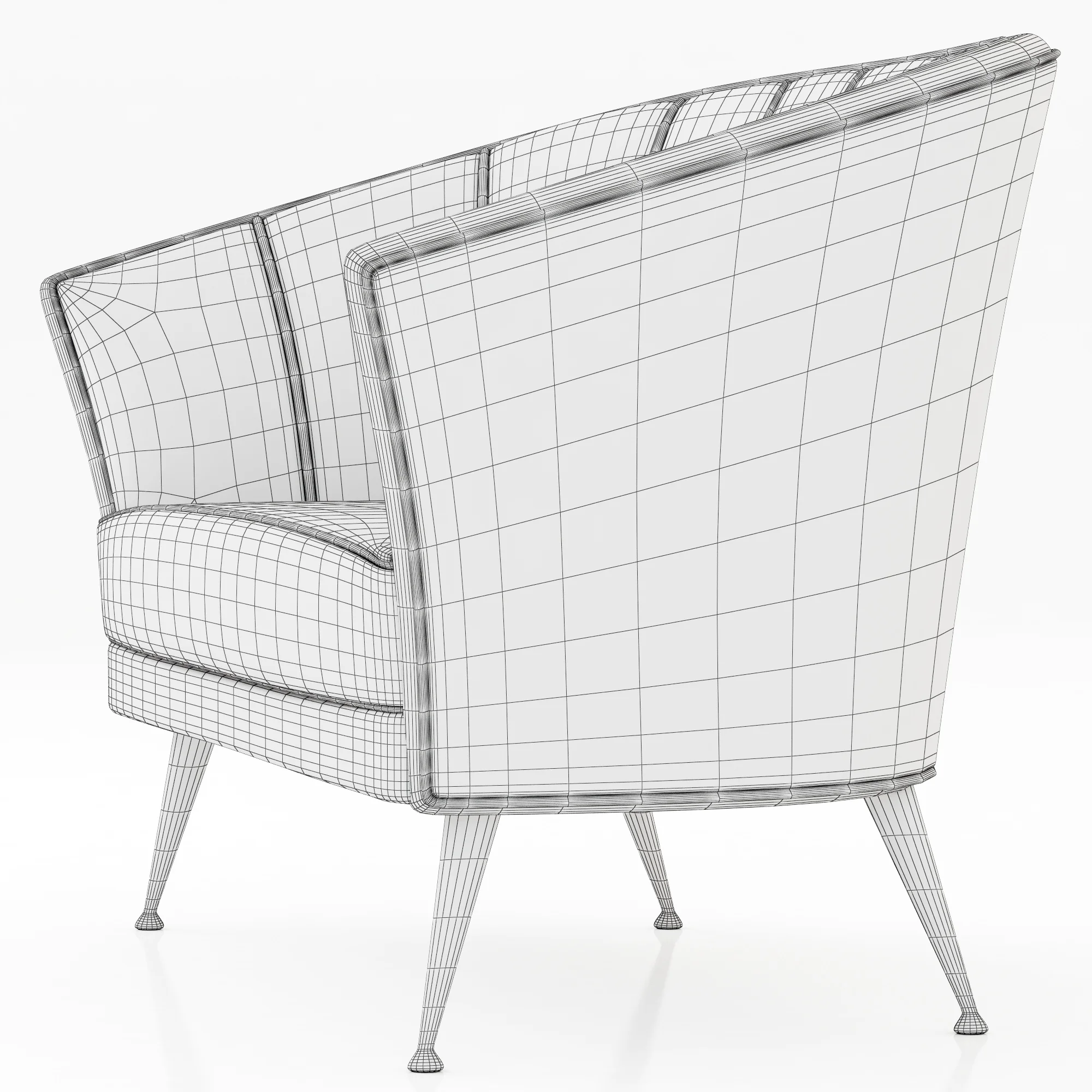 Brabbu Maya 2 Seat Sofa — 3D model preview 7