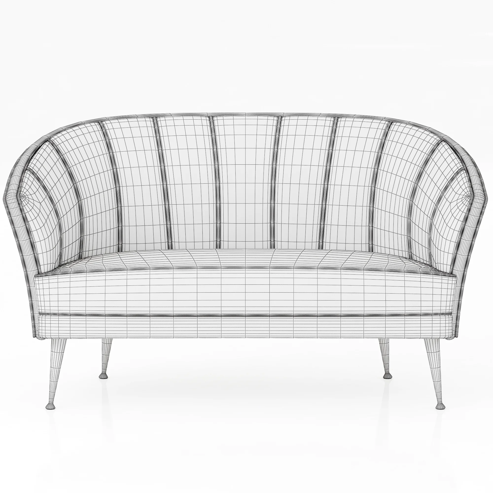 Brabbu Maya 2 Seat Sofa — 3D model preview 9