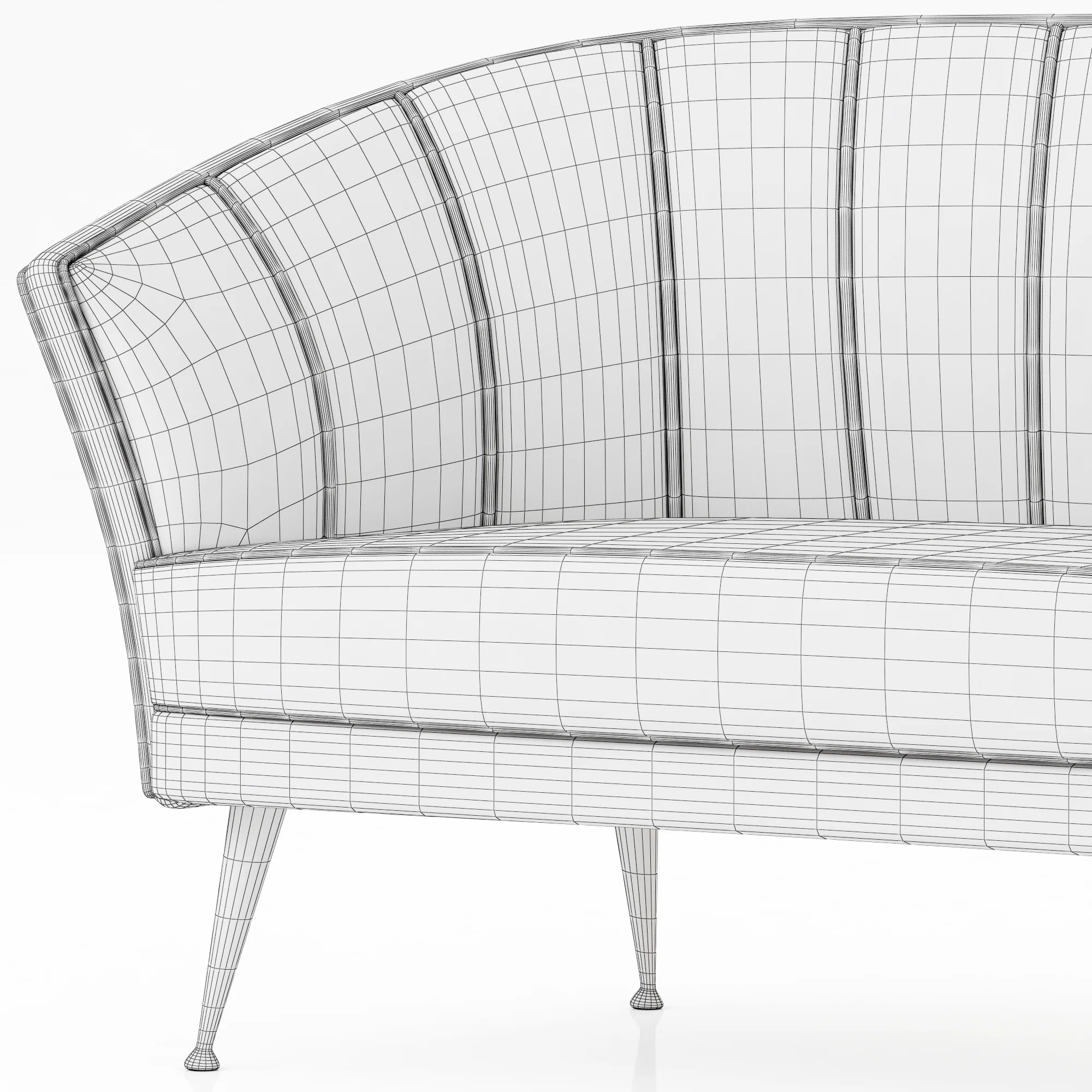 Brabbu Maya 2 Seat Sofa — 3D model preview 11